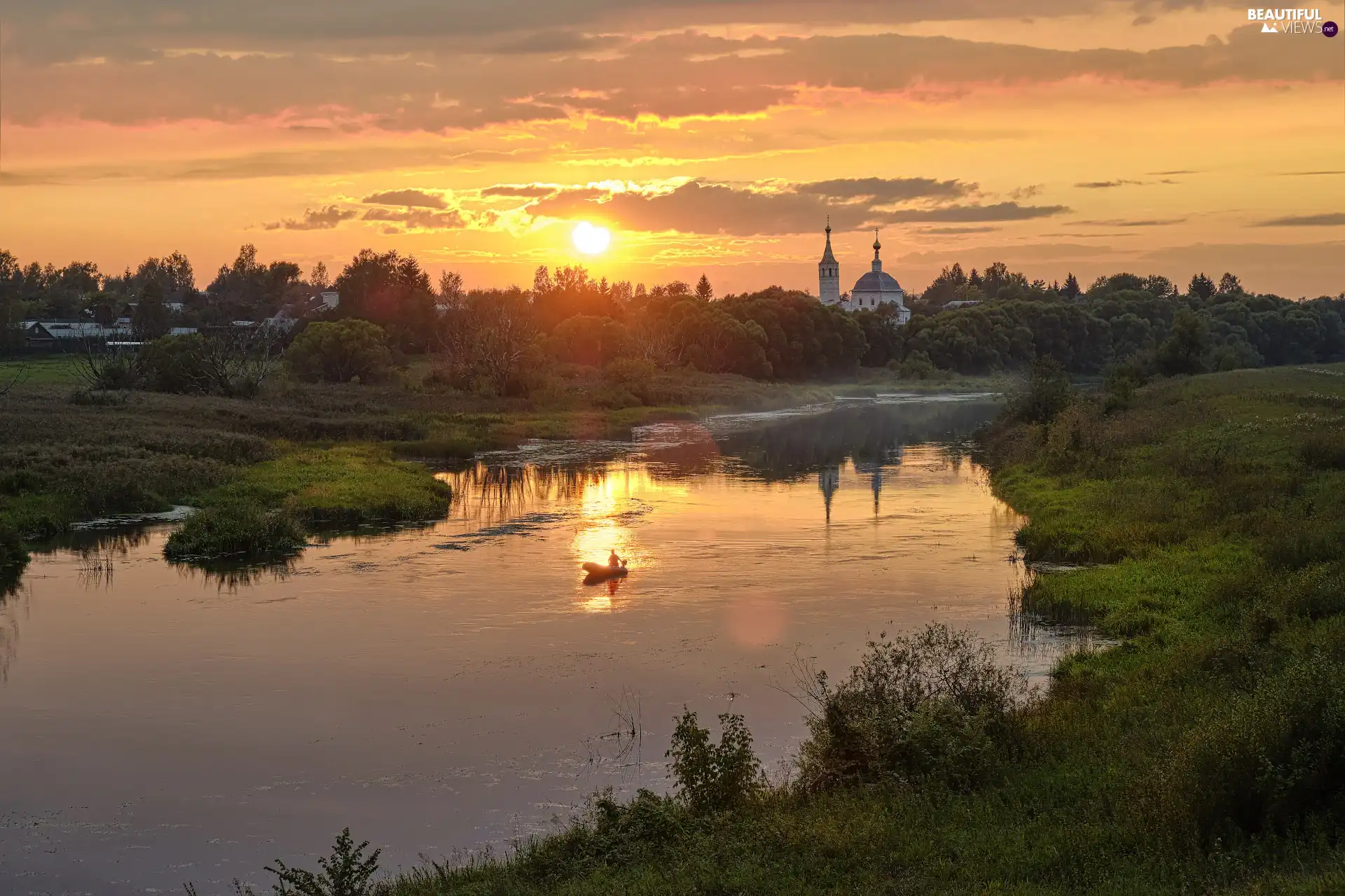 Great Sunsets, River, Cerkiew