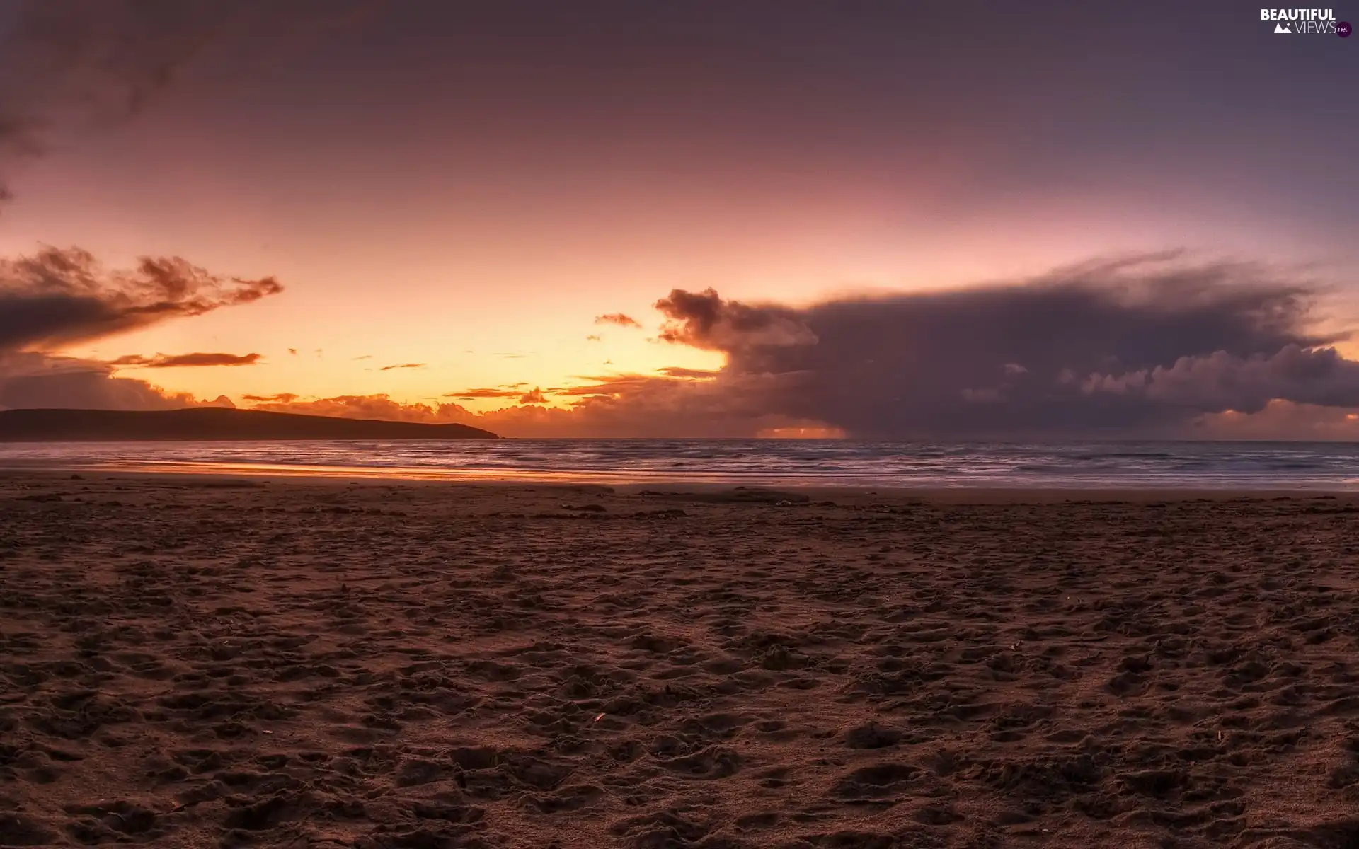 clouds, Sandy, Beaches