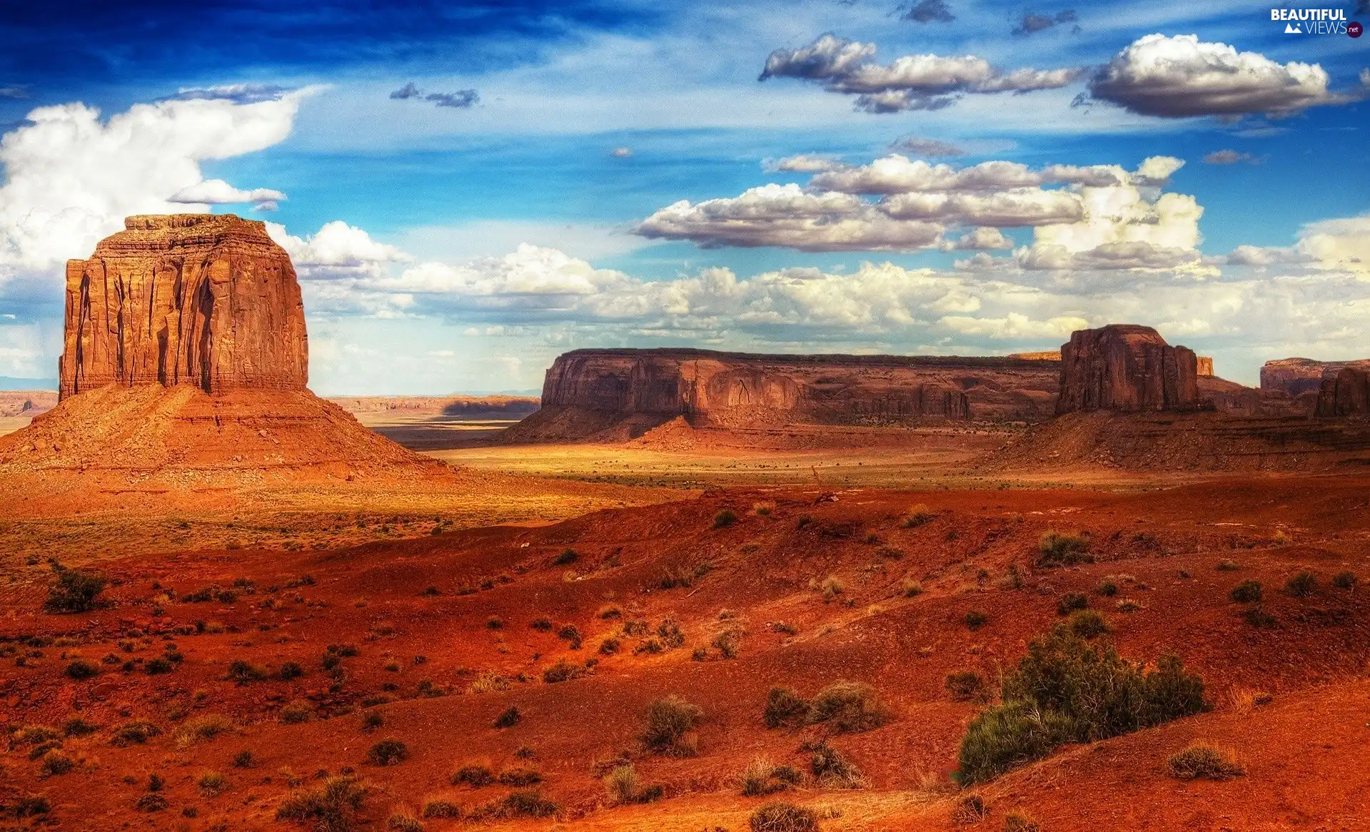Desert, clouds