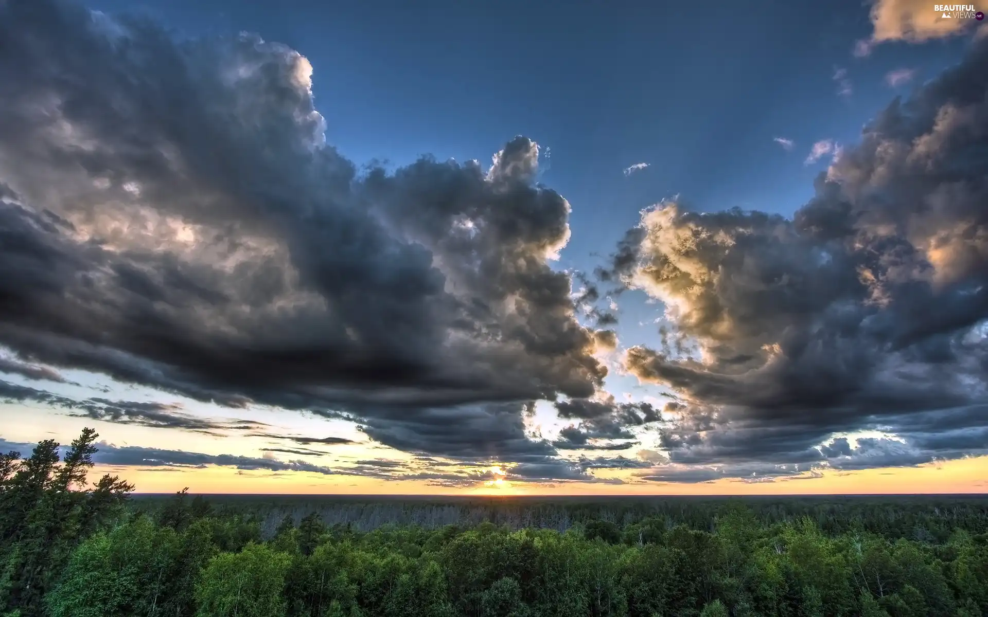 clouds, dark, rainy