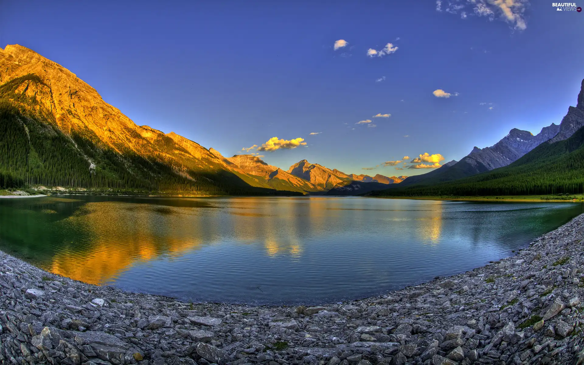 clouds, water, Sky