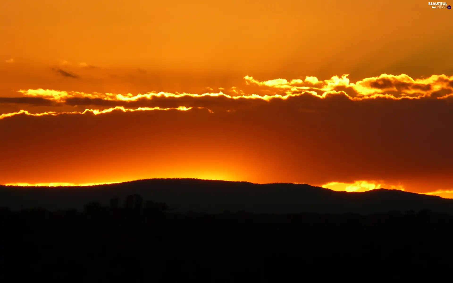 west, rays, clouds, sun