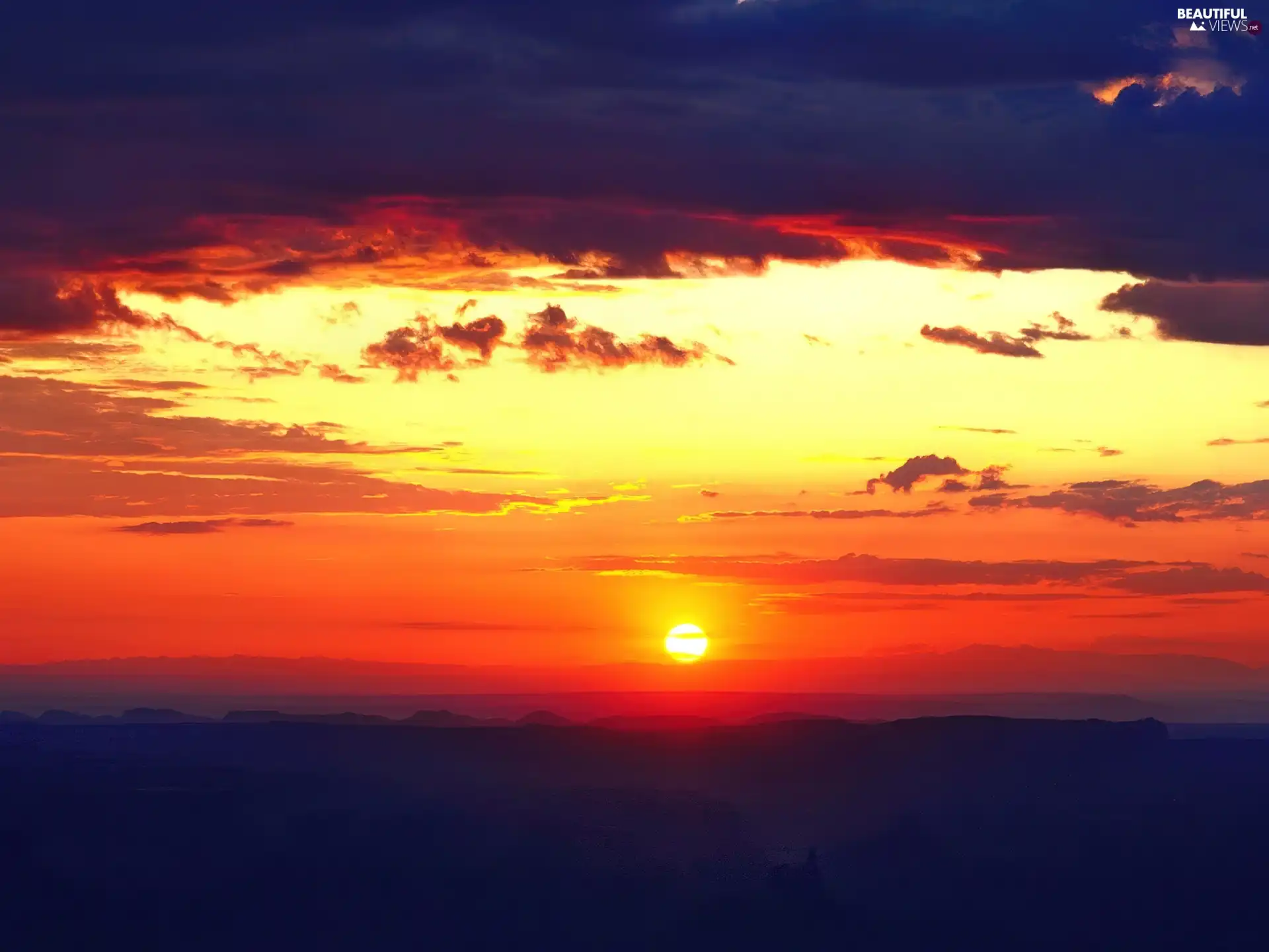 west, rays, clouds, sun