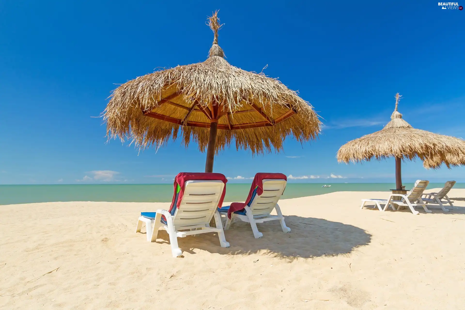 deck chair, holiday, Beaches, Sunshade, Ocean - Beautiful views ...
