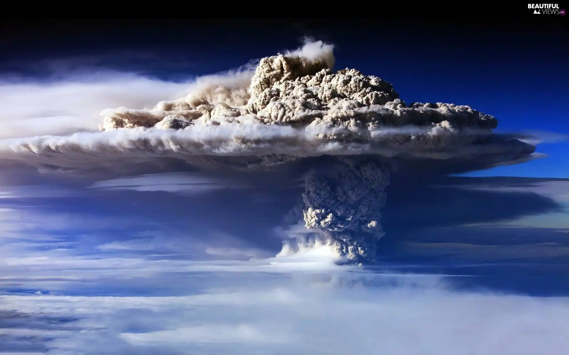 explosion, Cloud, dust, volcano