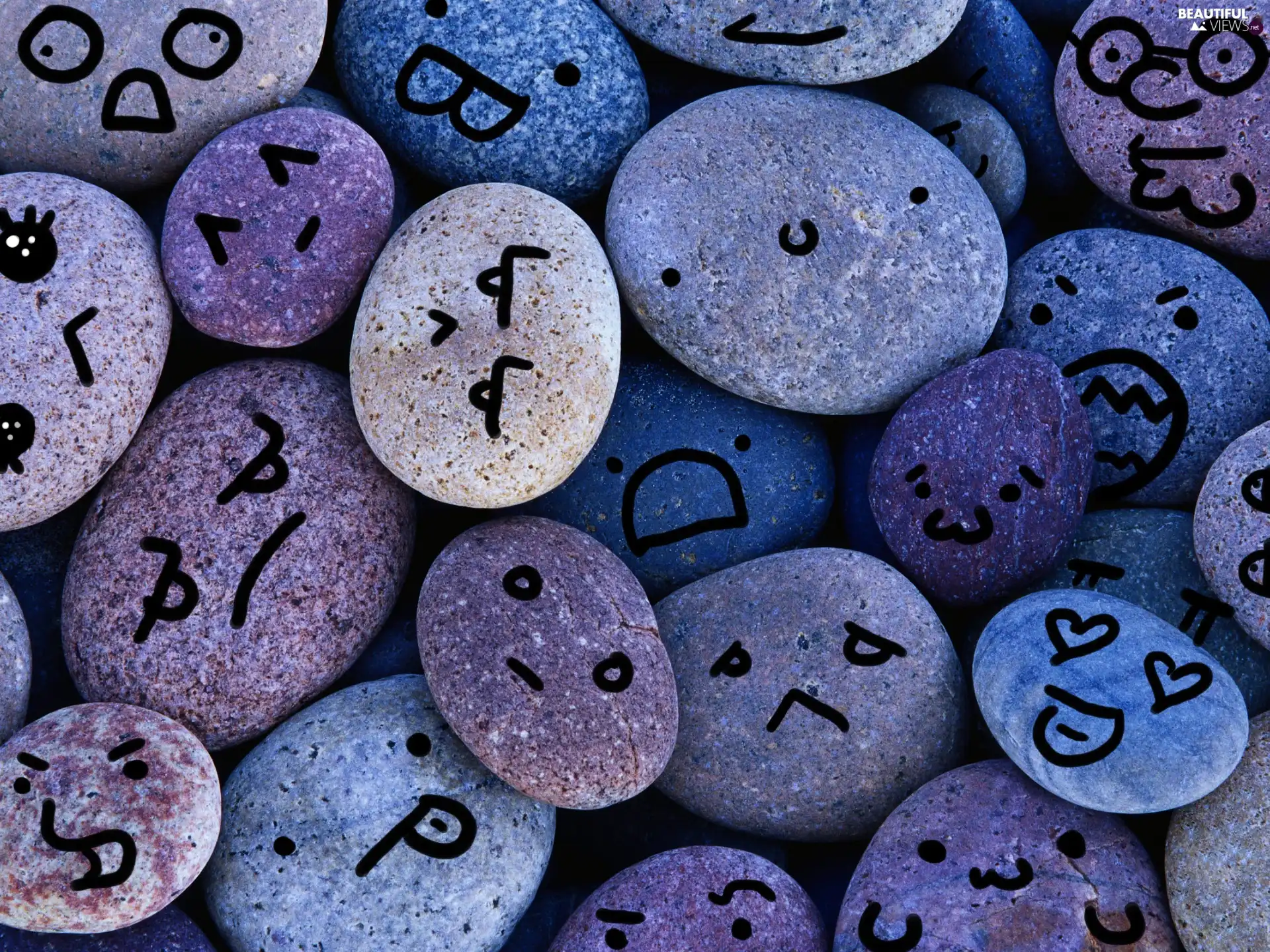 Stones, face