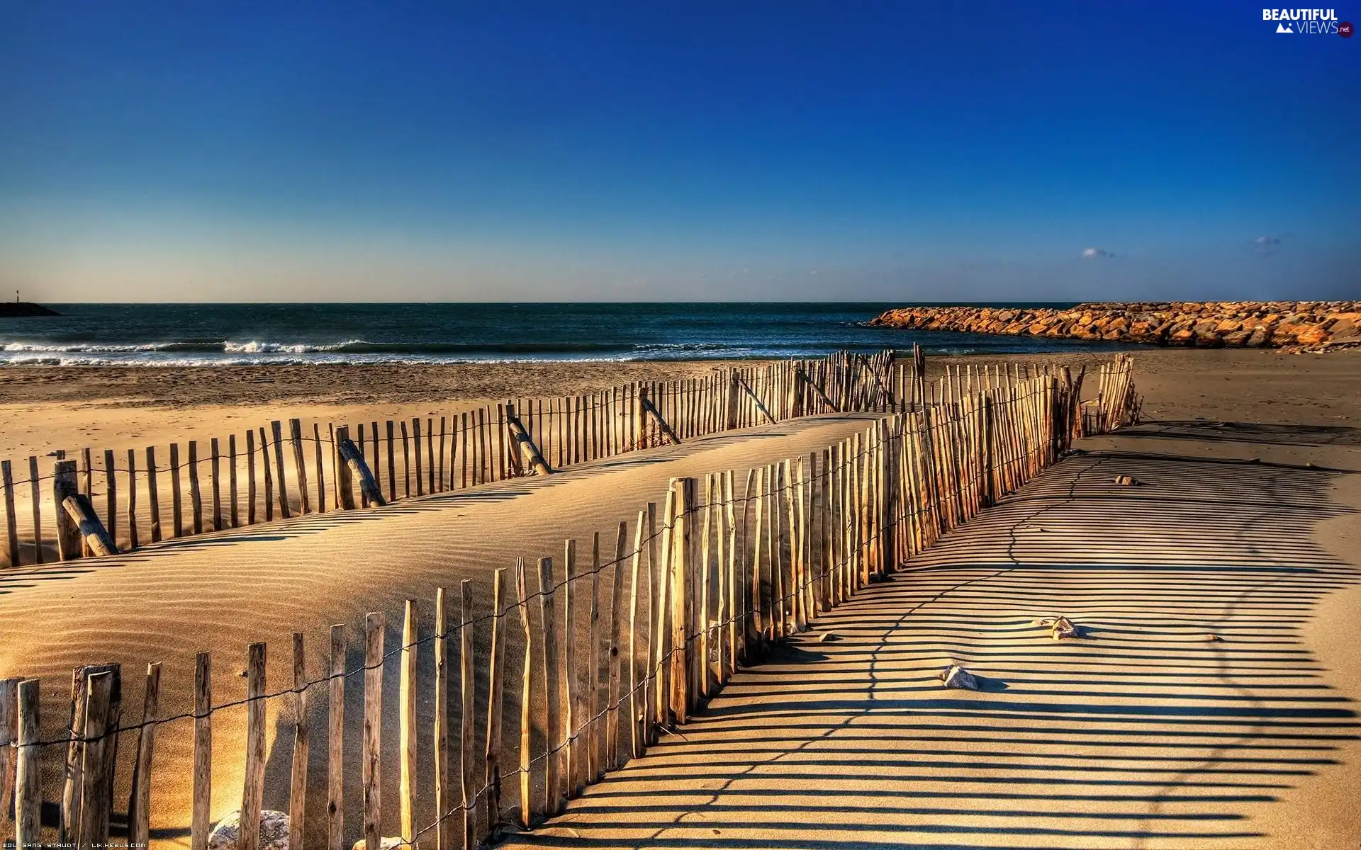 fence, Coast, Beaches