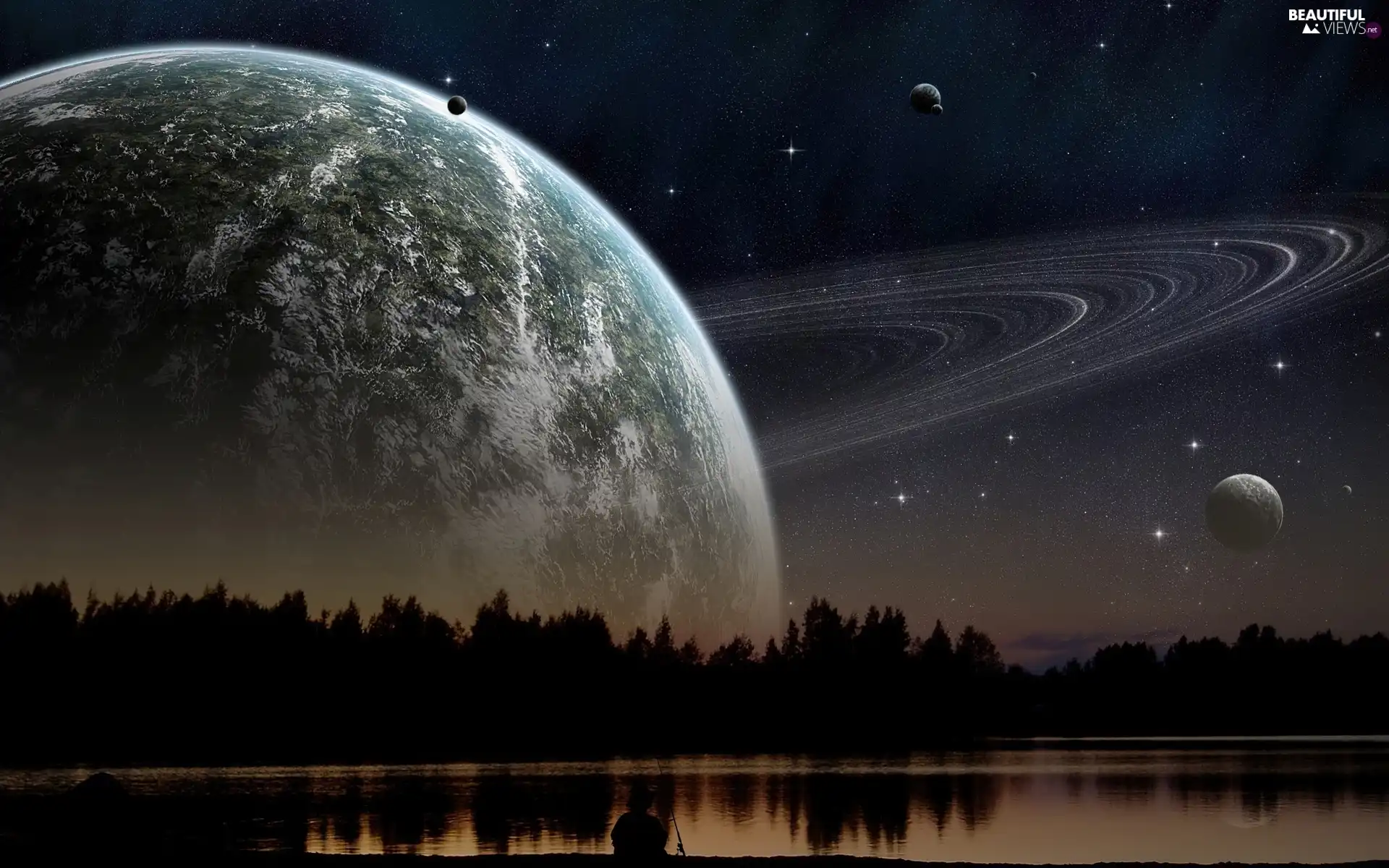 universe, fisherman