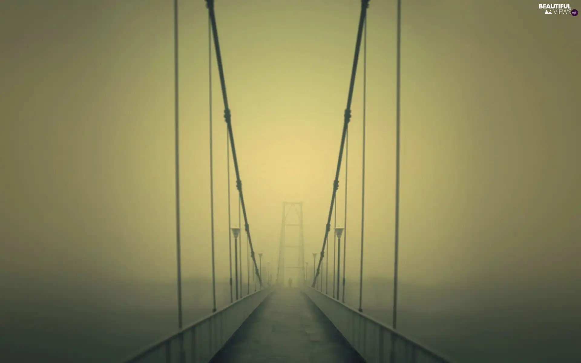 bridge, Fog