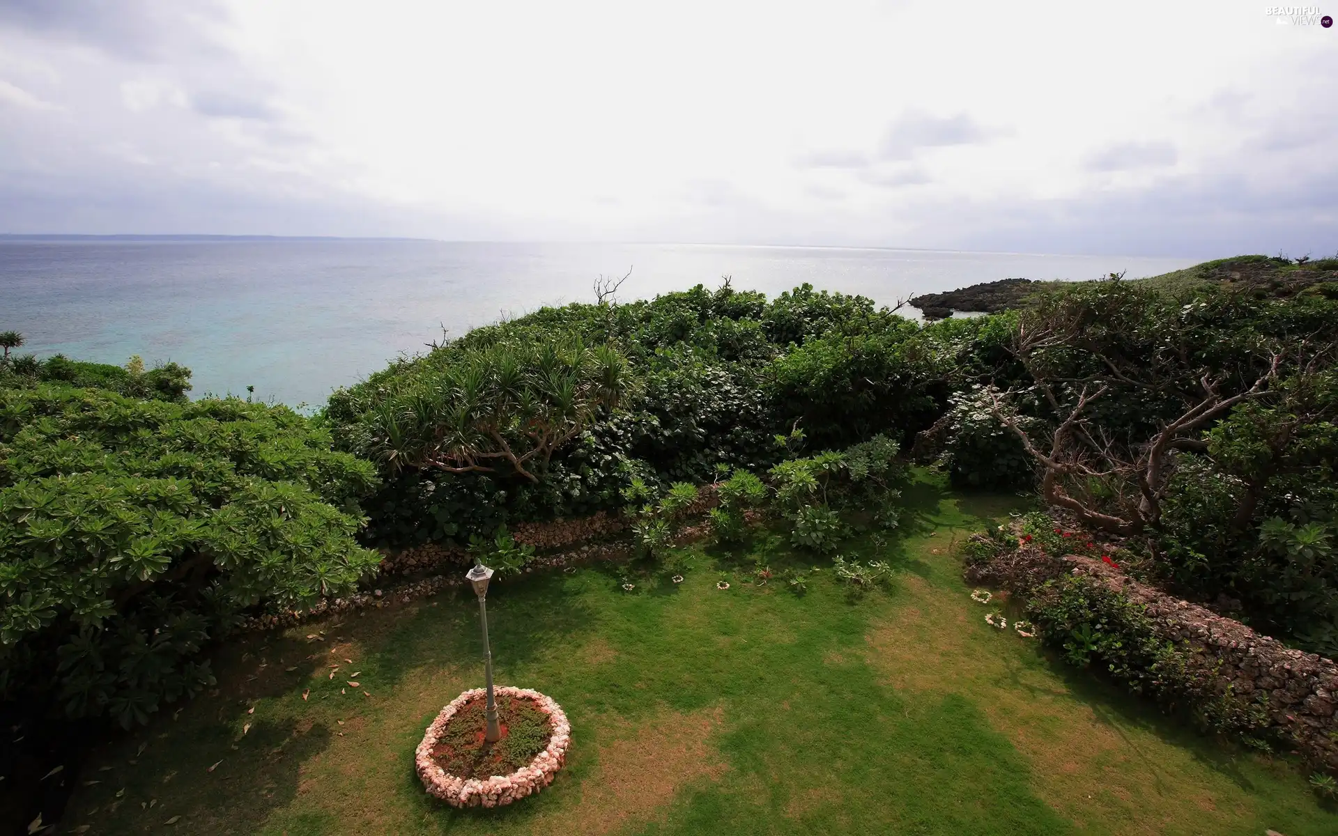 Garden, sea, Beatyfull
