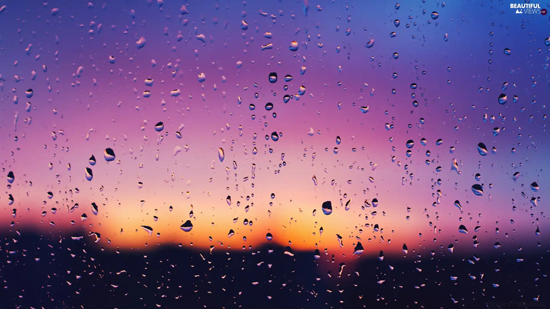 Rain, Glass