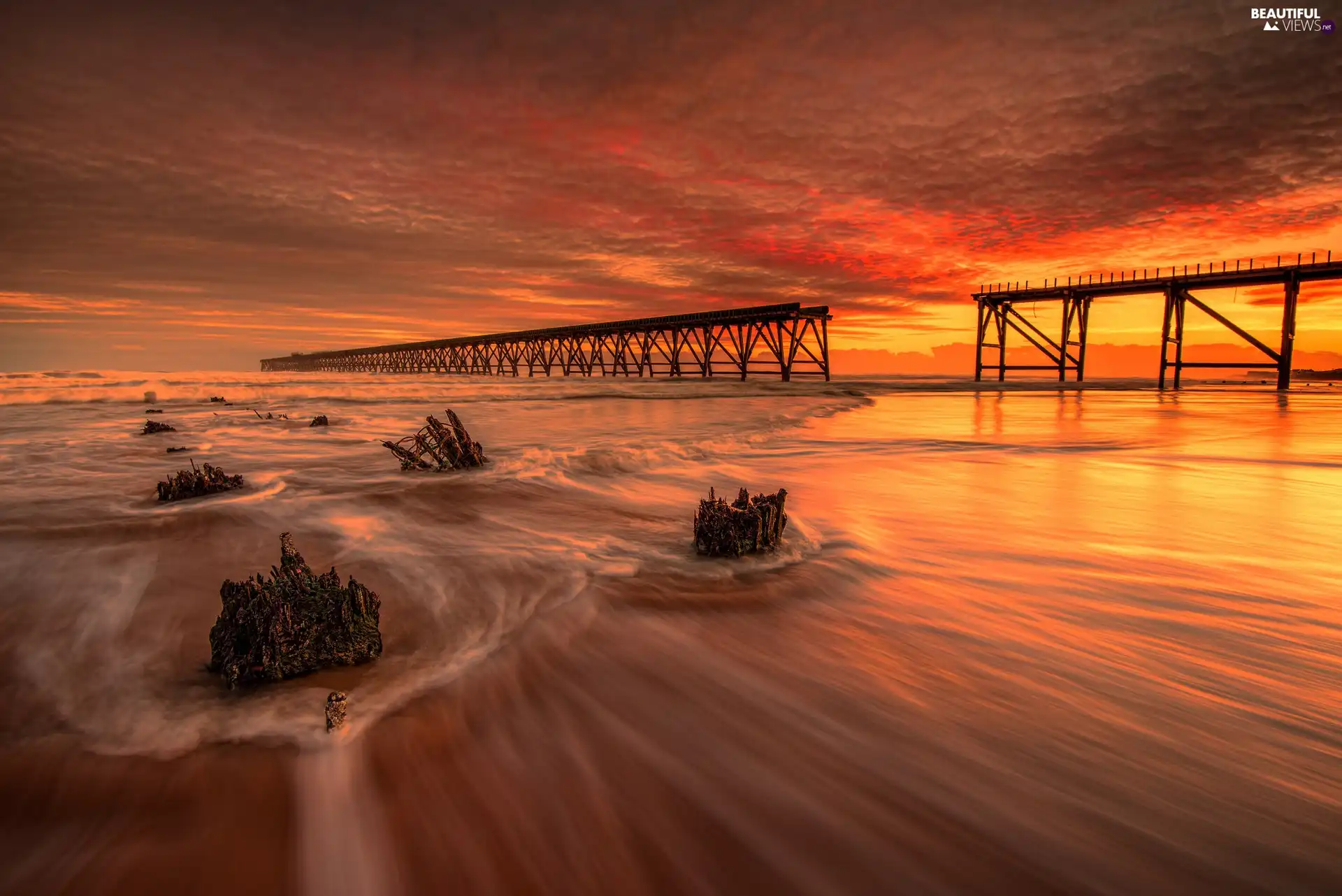England, North Sea, Great Sunsets, Hartlepool