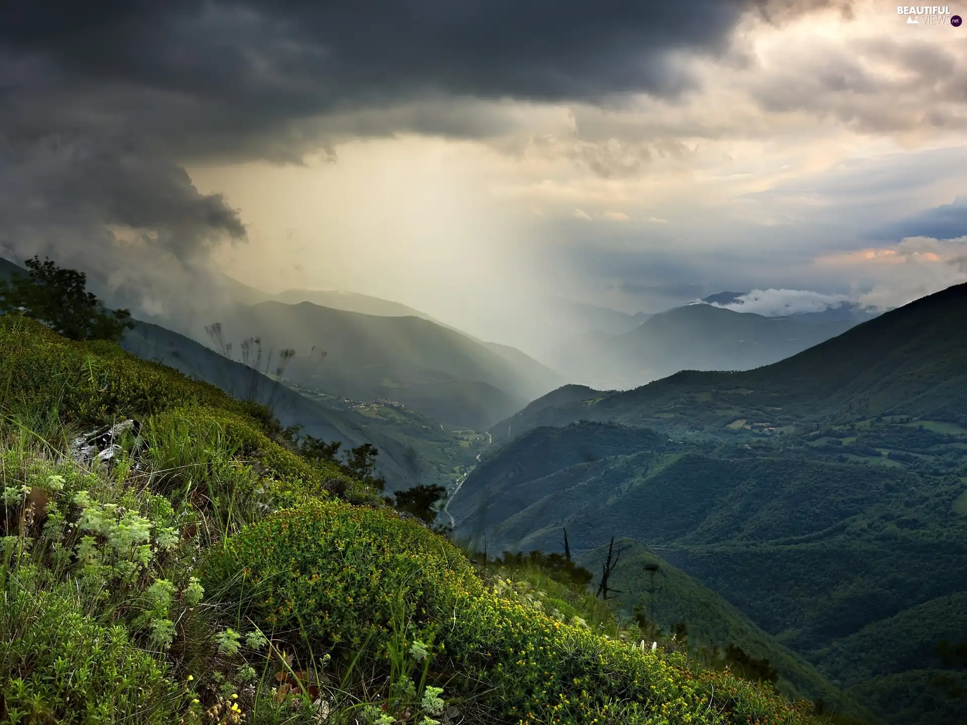 Mountains, green