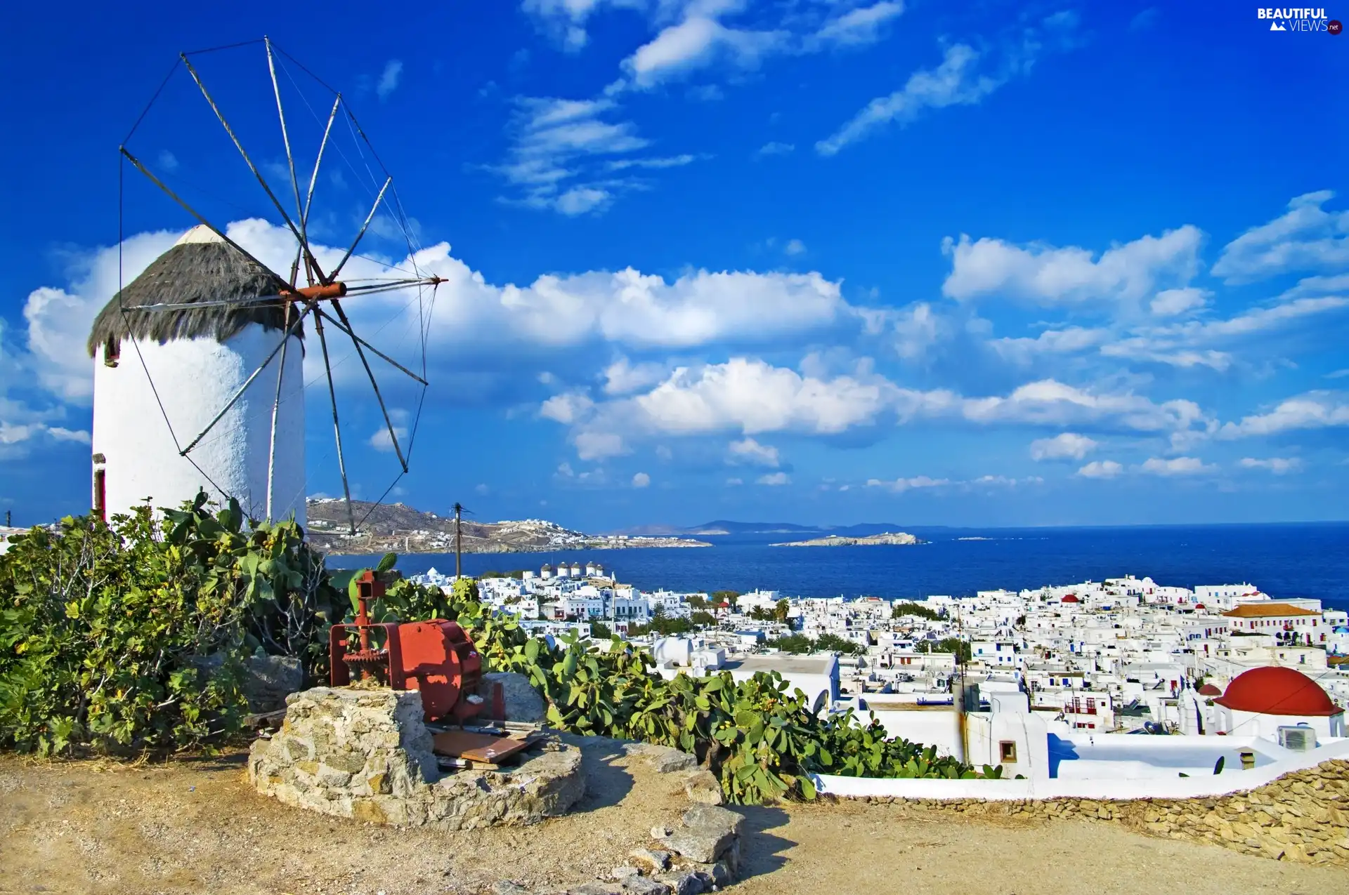 Gulf, Windmill, sea