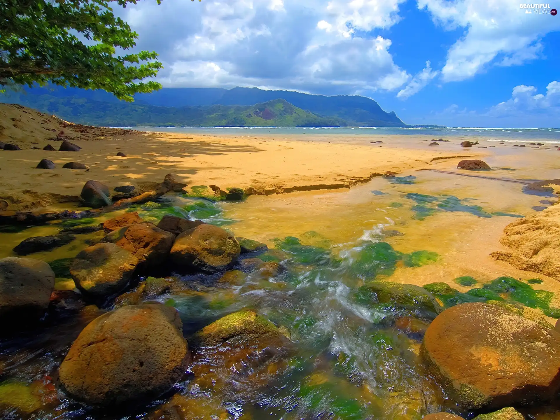 inflow, Stones, water