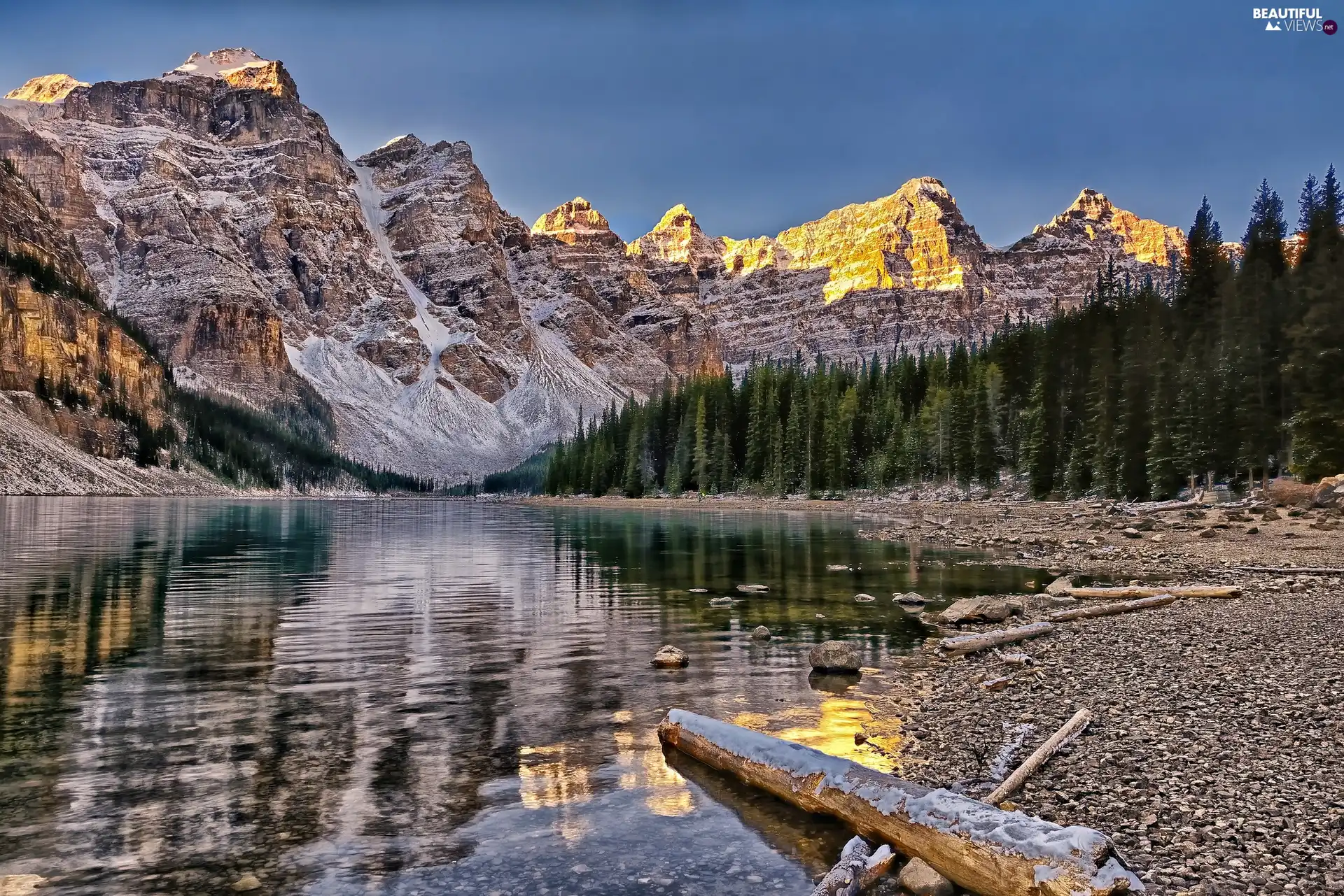 lake, Mountains, forest