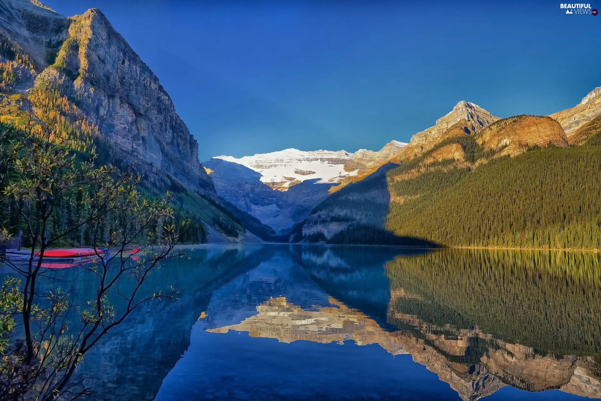 Banff National Park, Canada, Mountains, lake, Lake Luise, Province of Alberta