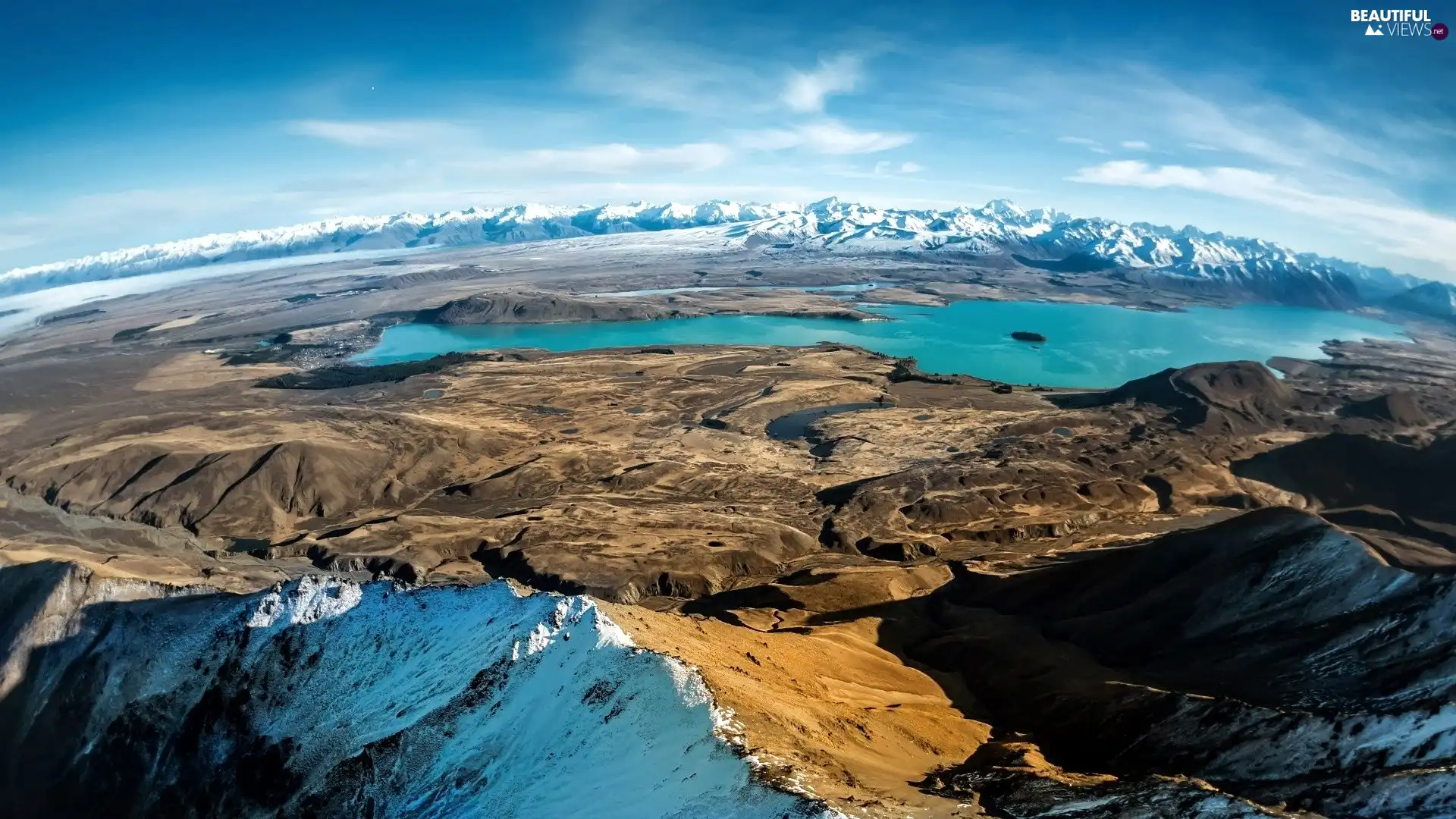 Mountains, lakes