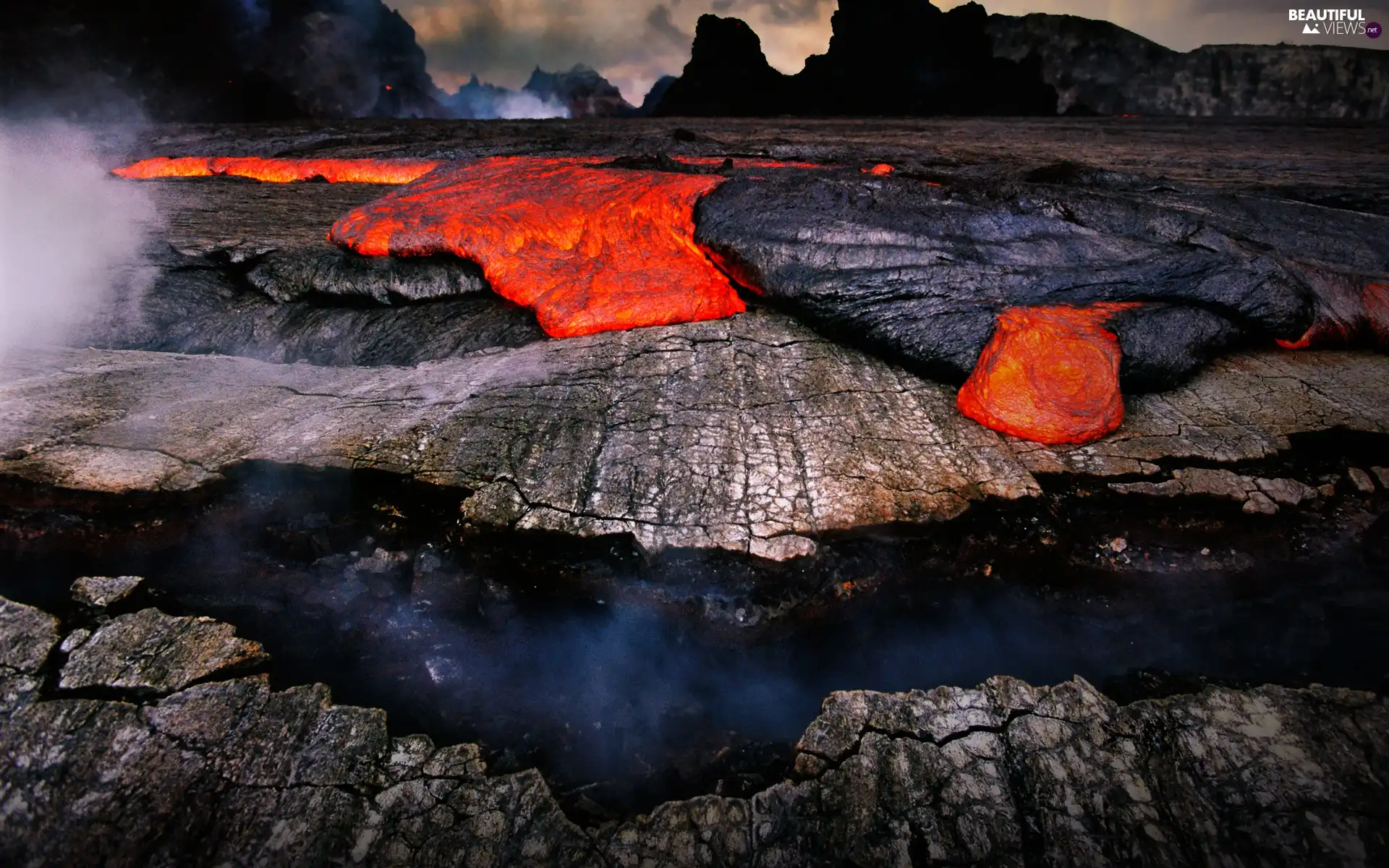 rocks, Lava