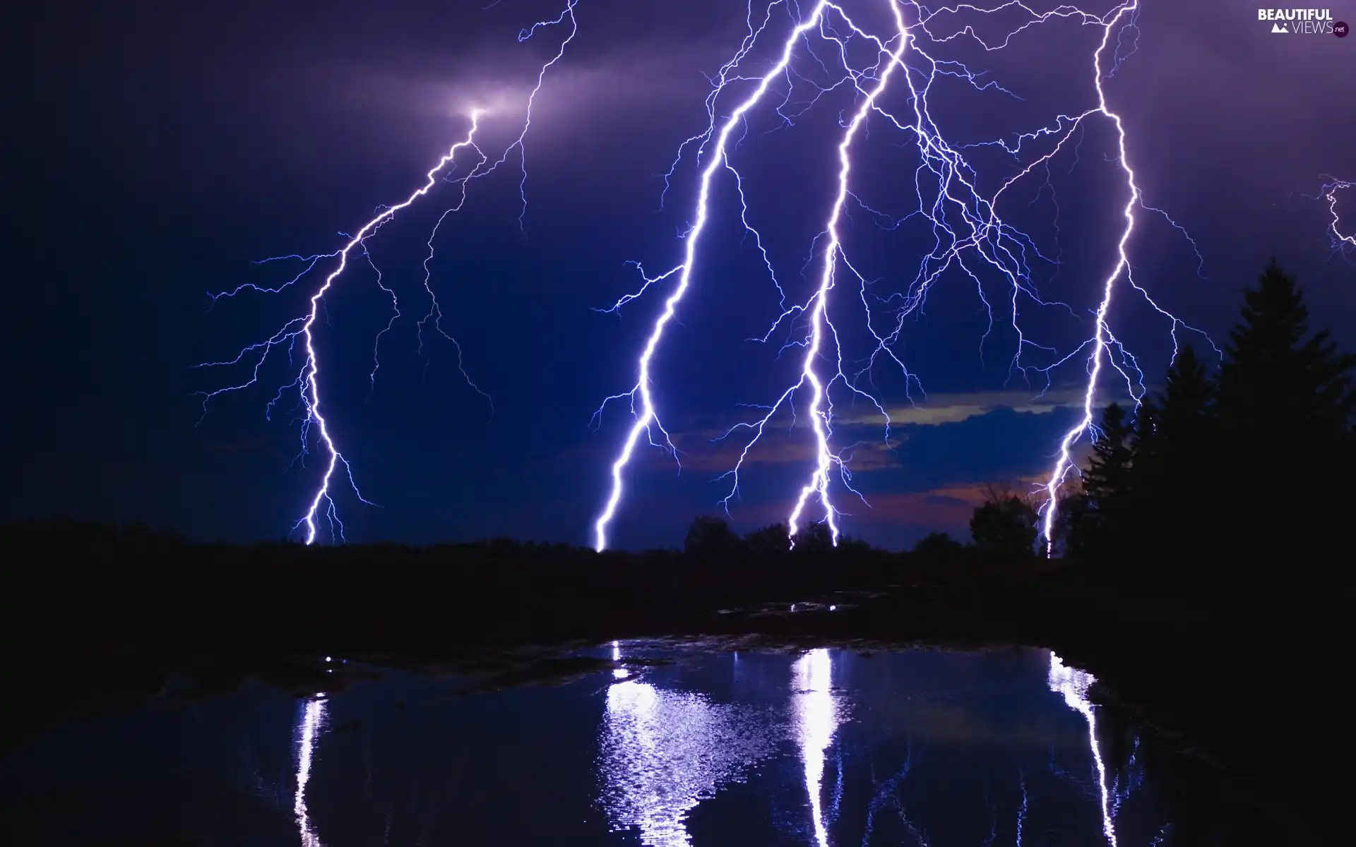 lightning, Storm, lightning