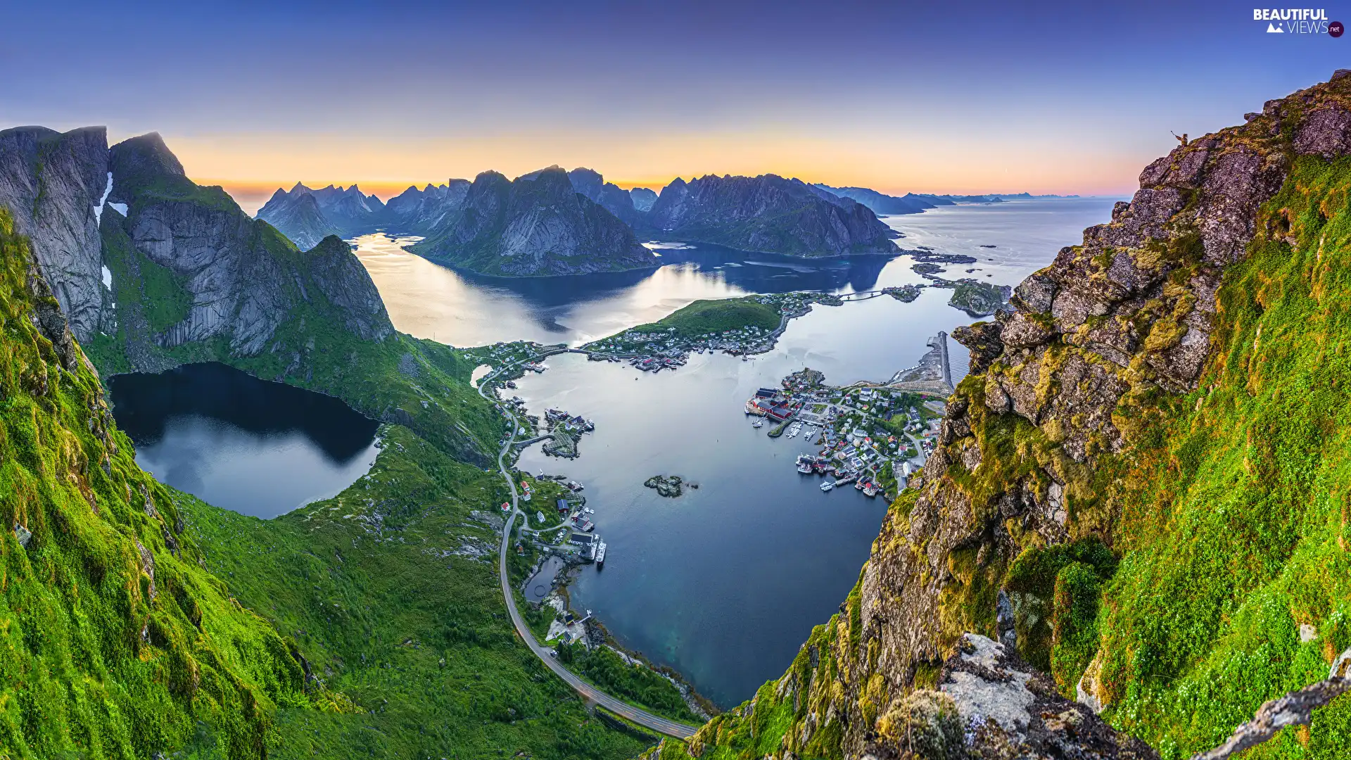 Mountains, Lofoten, Norway, Norwegian Sea