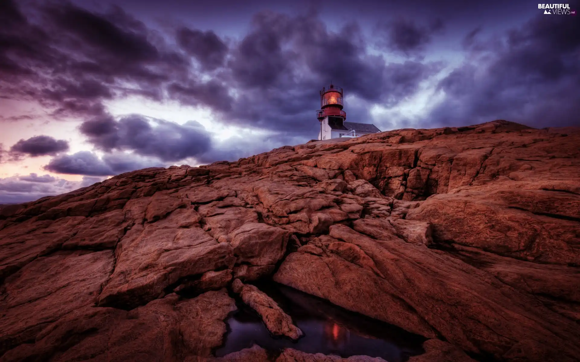 maritime, rocks, Lighthouse