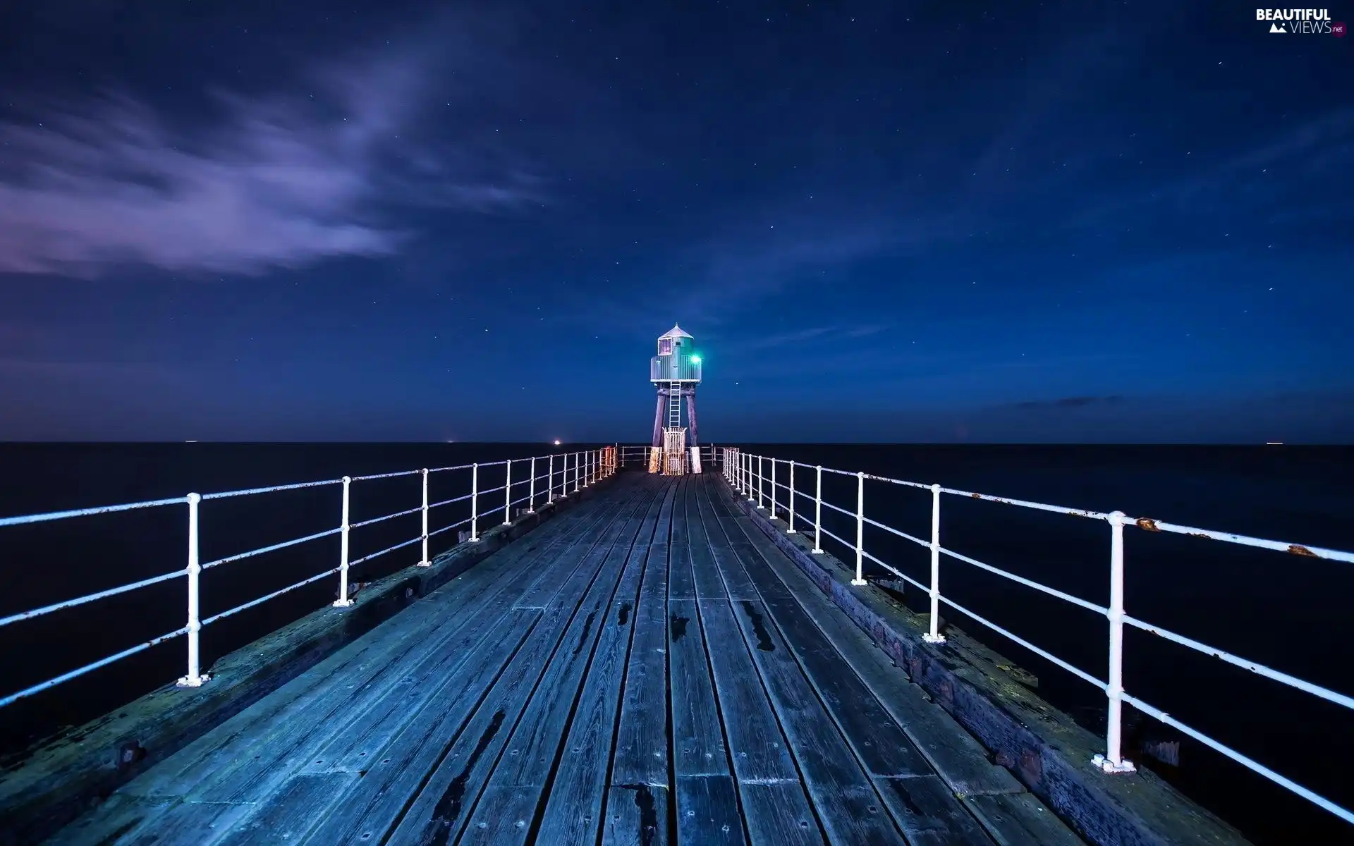 sea, Lighthouse, maritime, pier