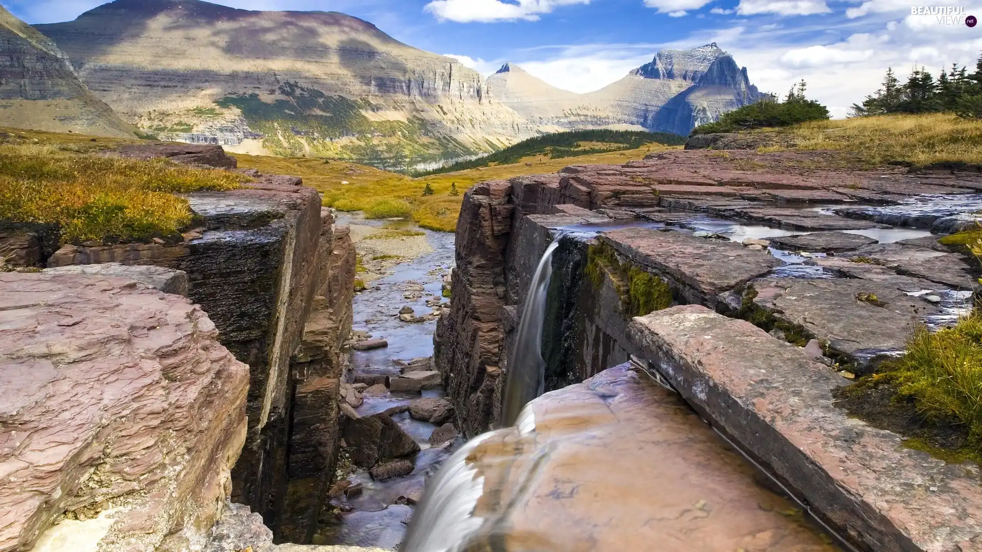canyon, National Park, Montana