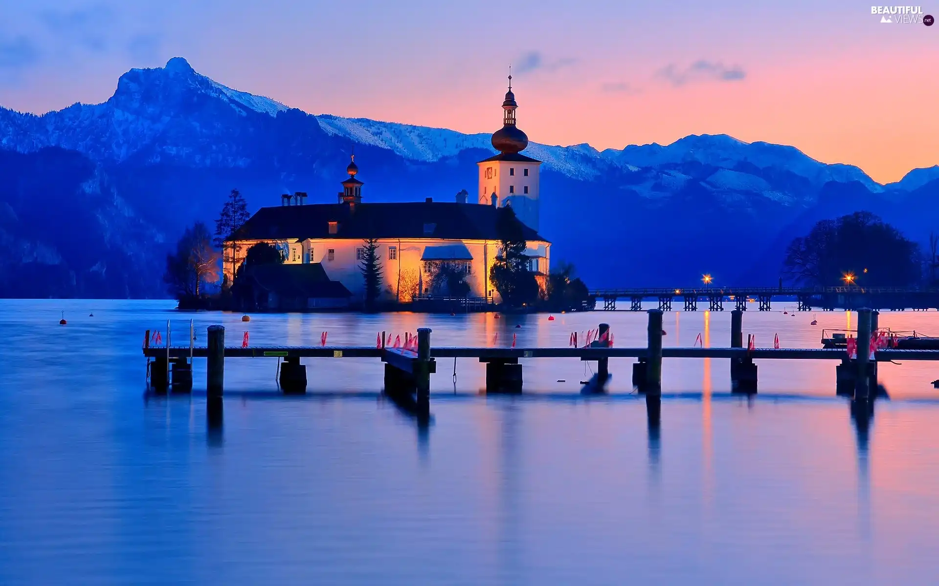 Austria, Ort Castle, Lake Traunsee, Gmunden