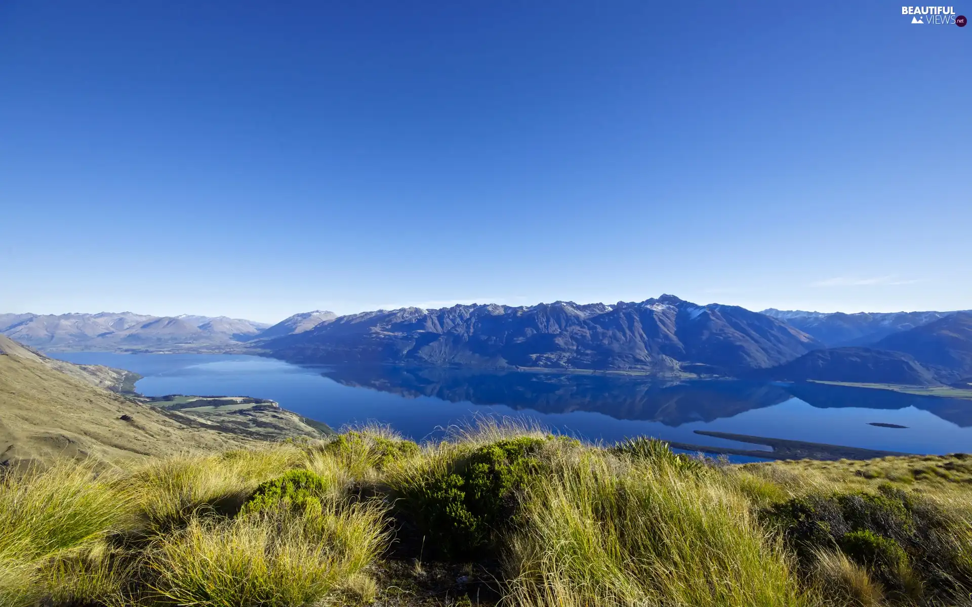 lake, Mountains