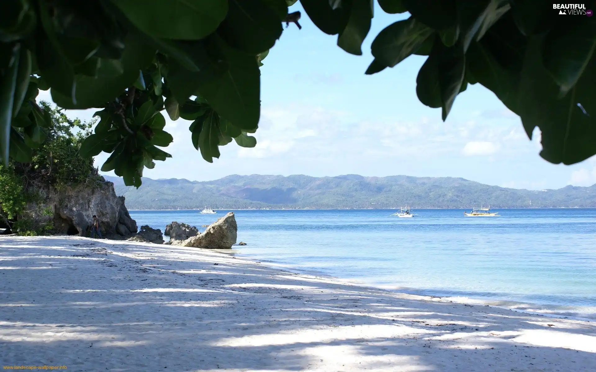 sea, Rocks, Mountains, Beaches