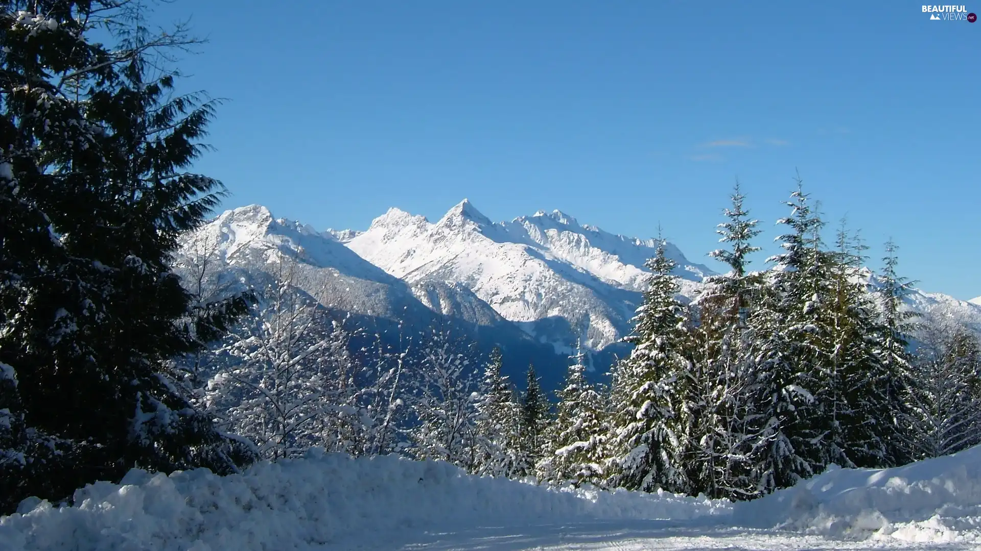 winter, Mountains