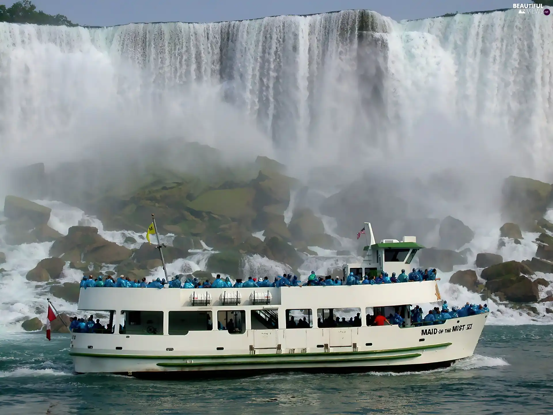 cruise ship waterfall video