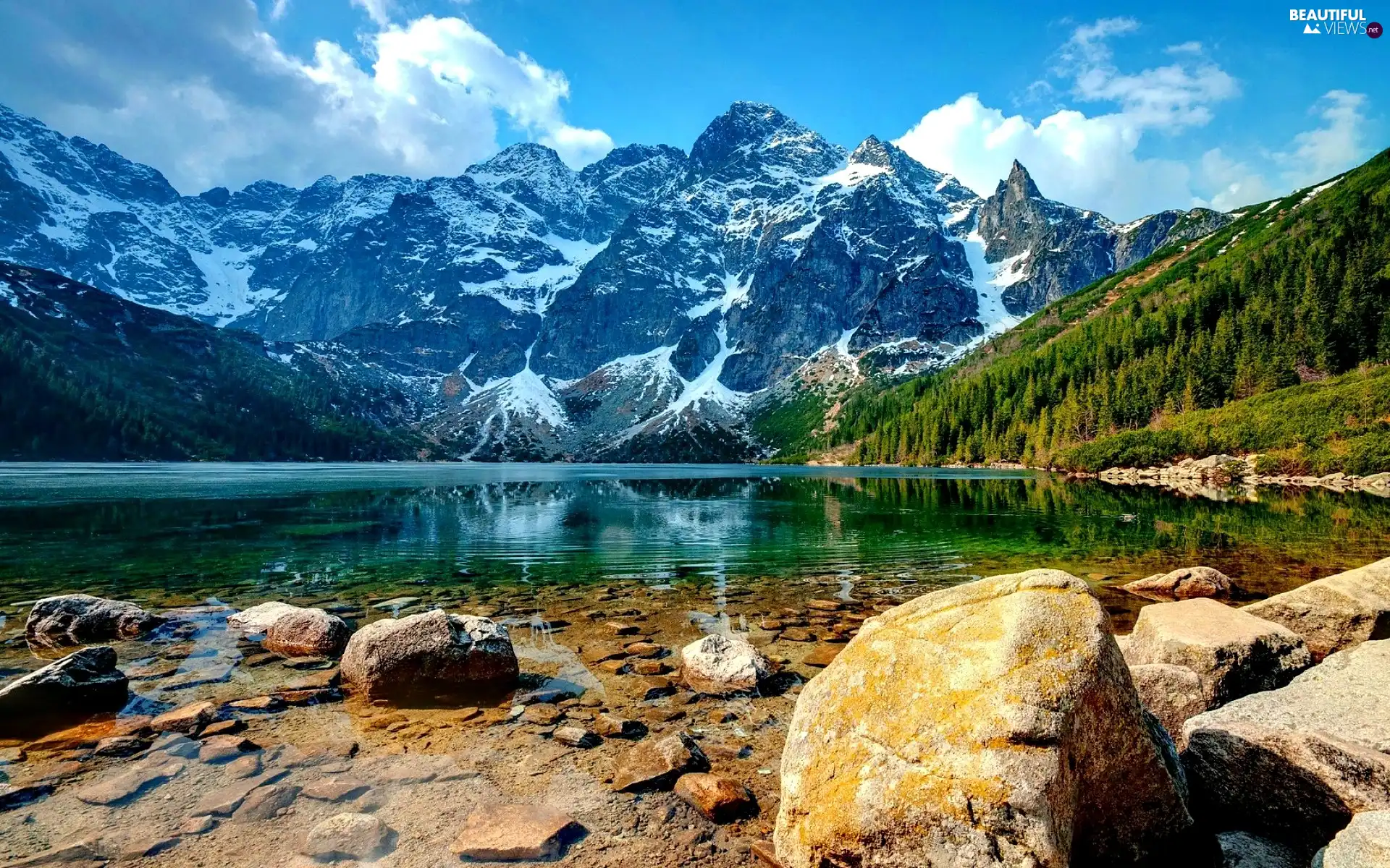 lake, High Tatra Mountains, Morskie Oko, Mountains