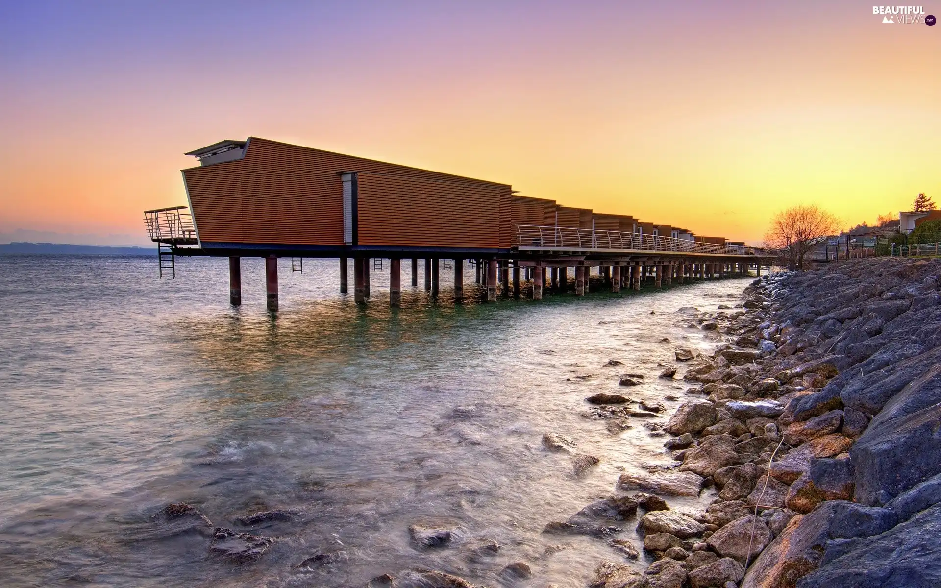 pier, sea, coast