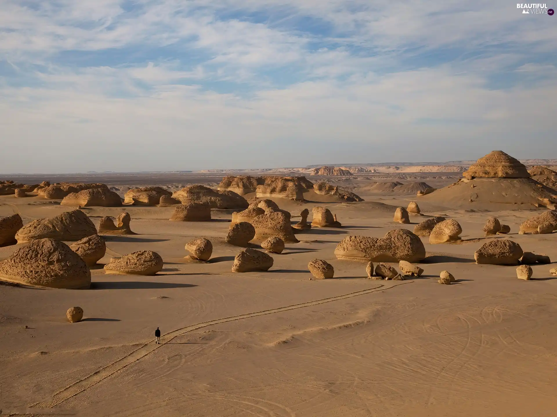 Desert, rocks, pilgrim, Sandstone