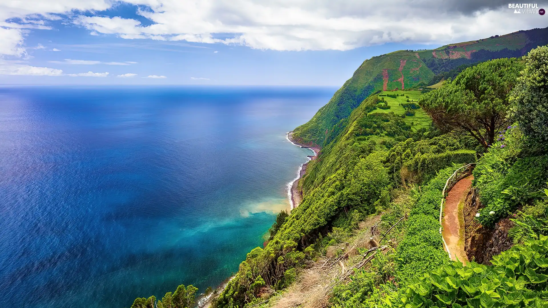 sea, Azores, Portugal, Coast