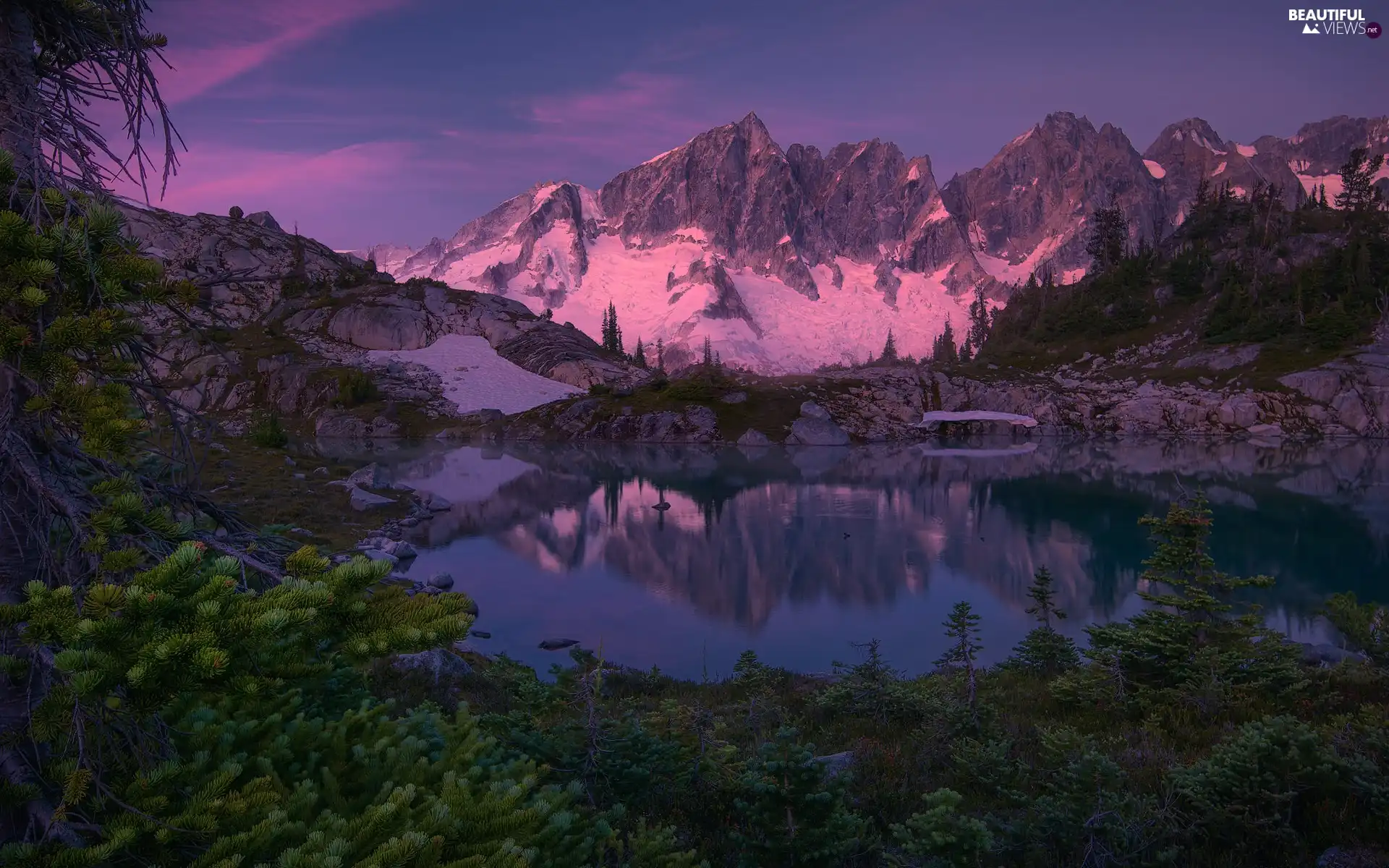 trees, Mountains, VEGETATION, reflection, viewes, lake