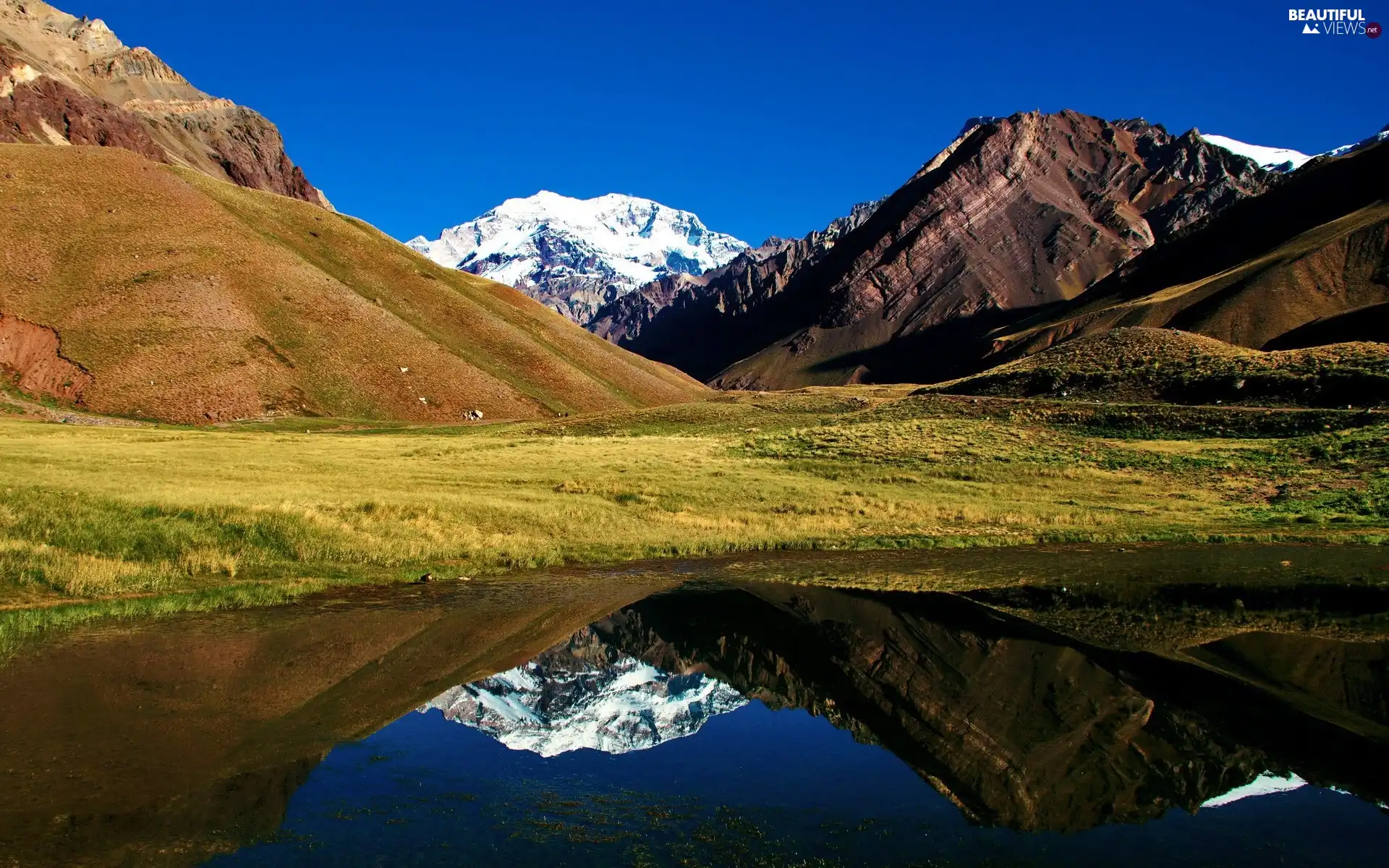 Mountains, reflection