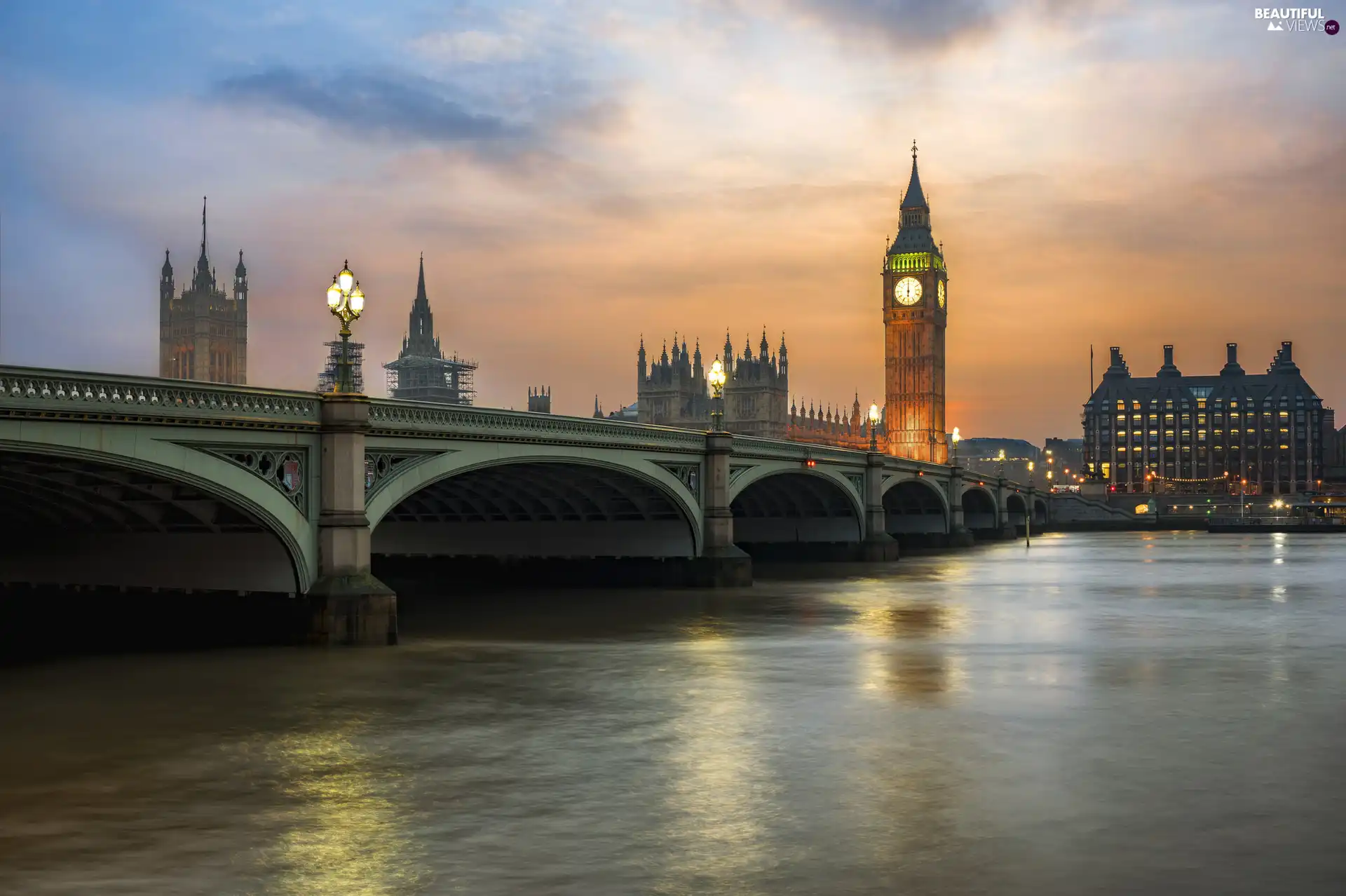 River Thames, England, Big Ben, Great Sunsets, Westminster Bridge, London