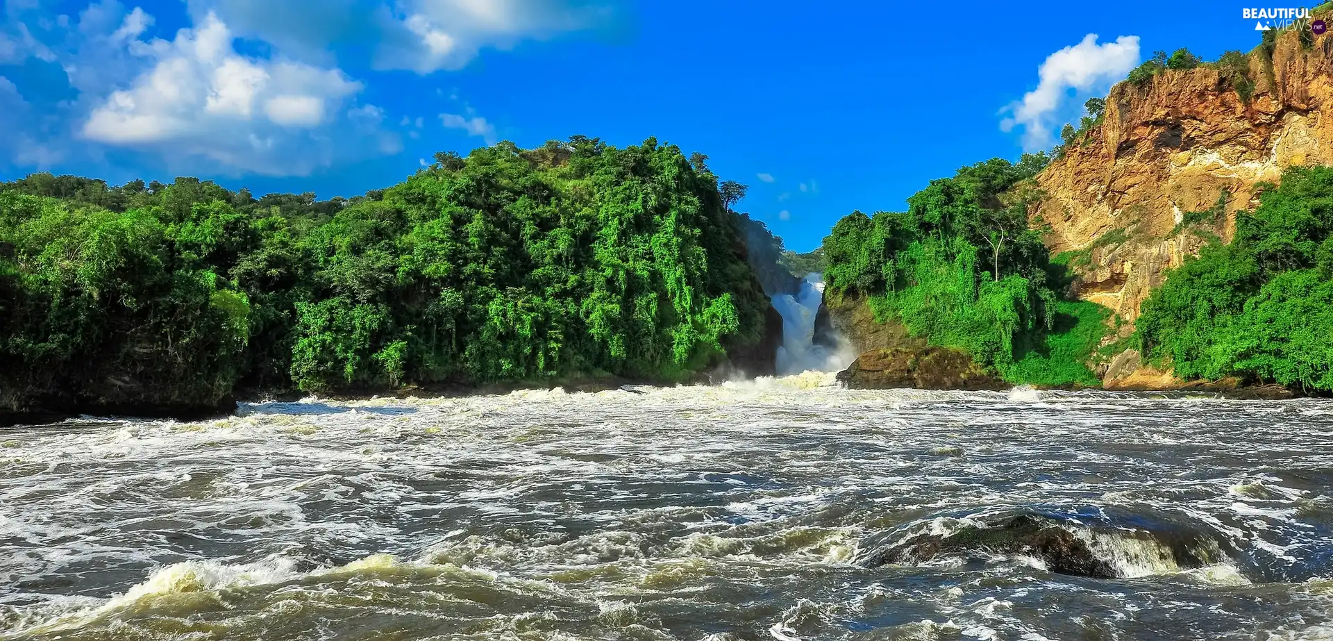 waterfall, River