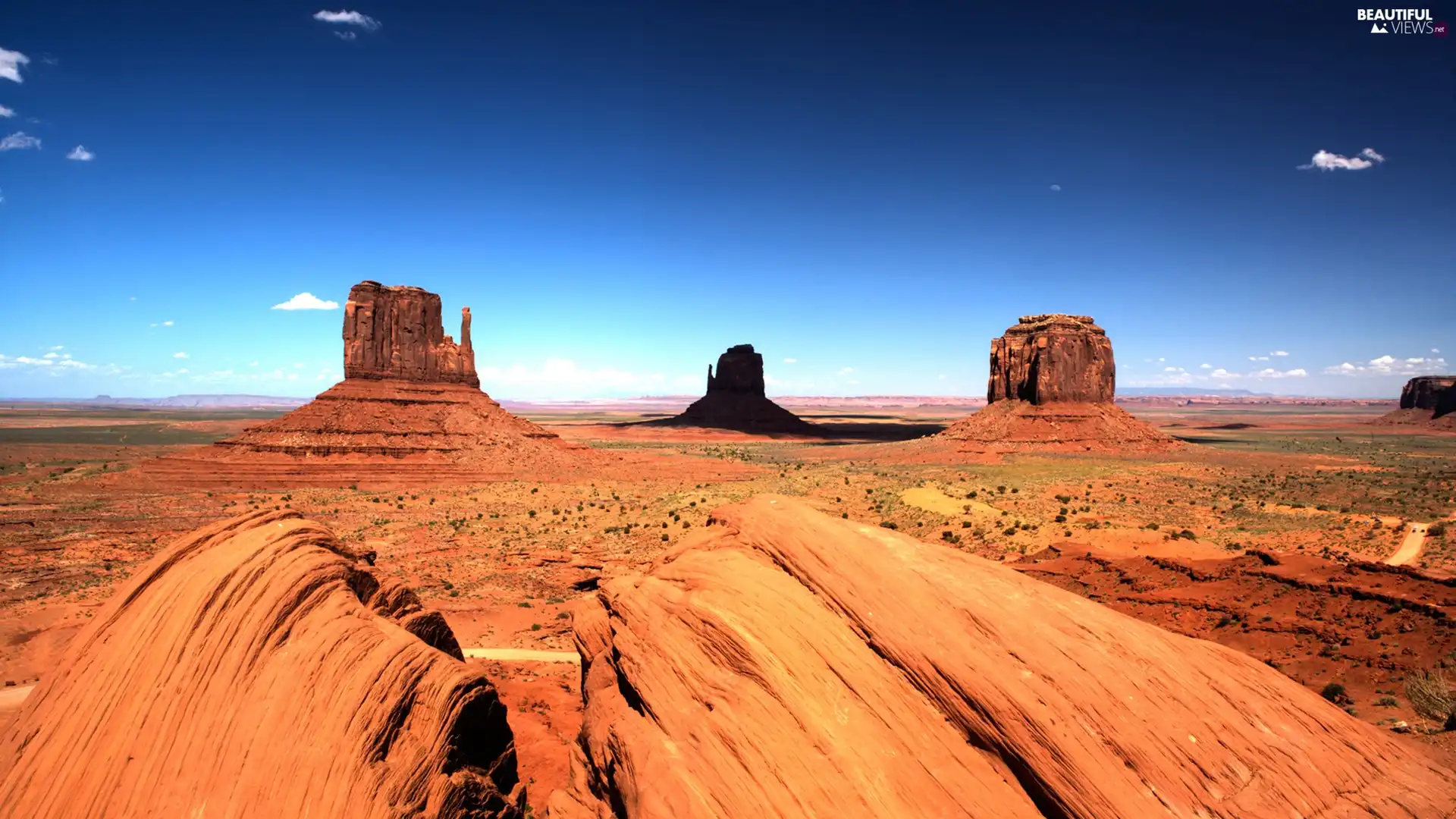 rocks, canyon, Red