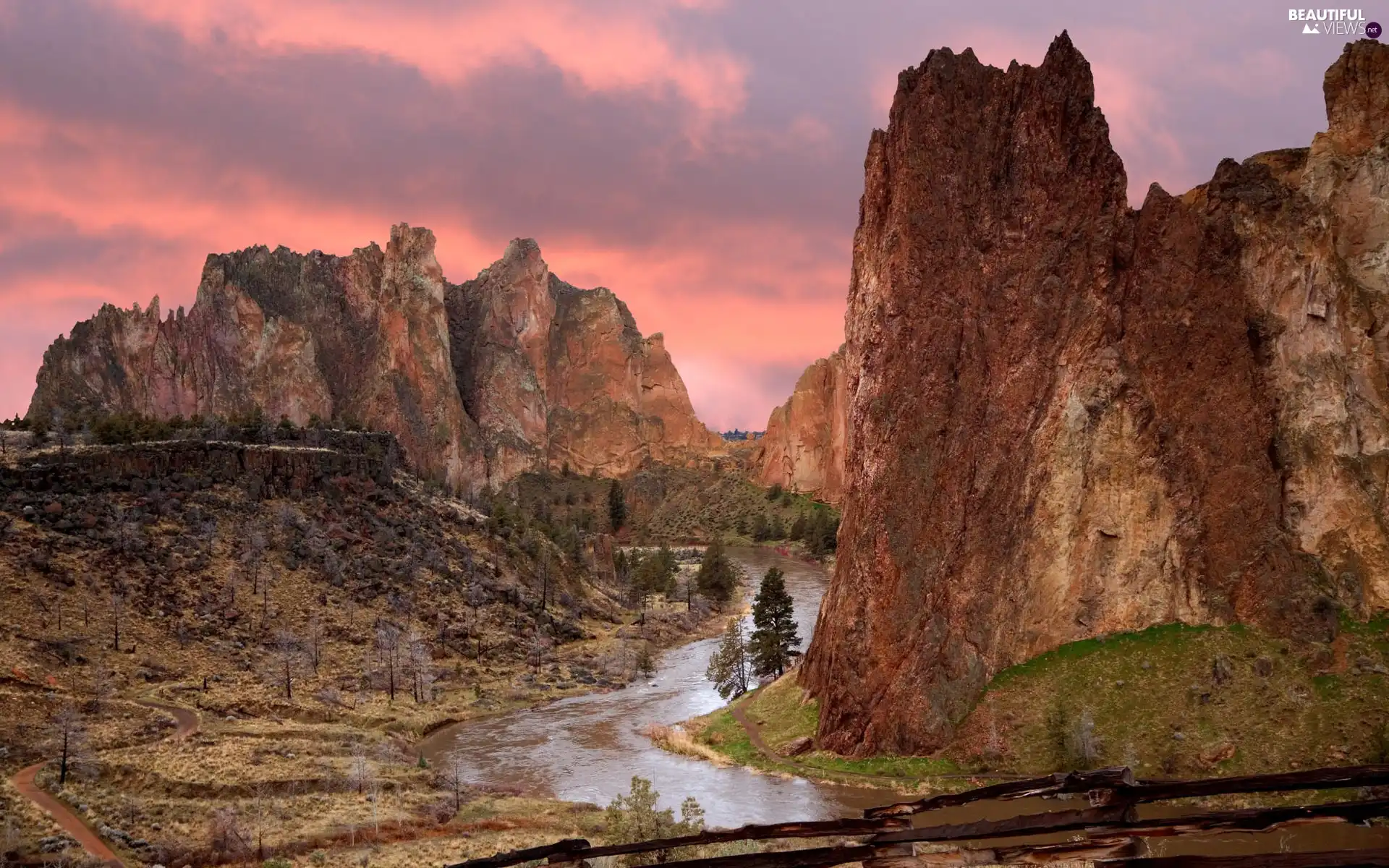 rocks, canyon, River