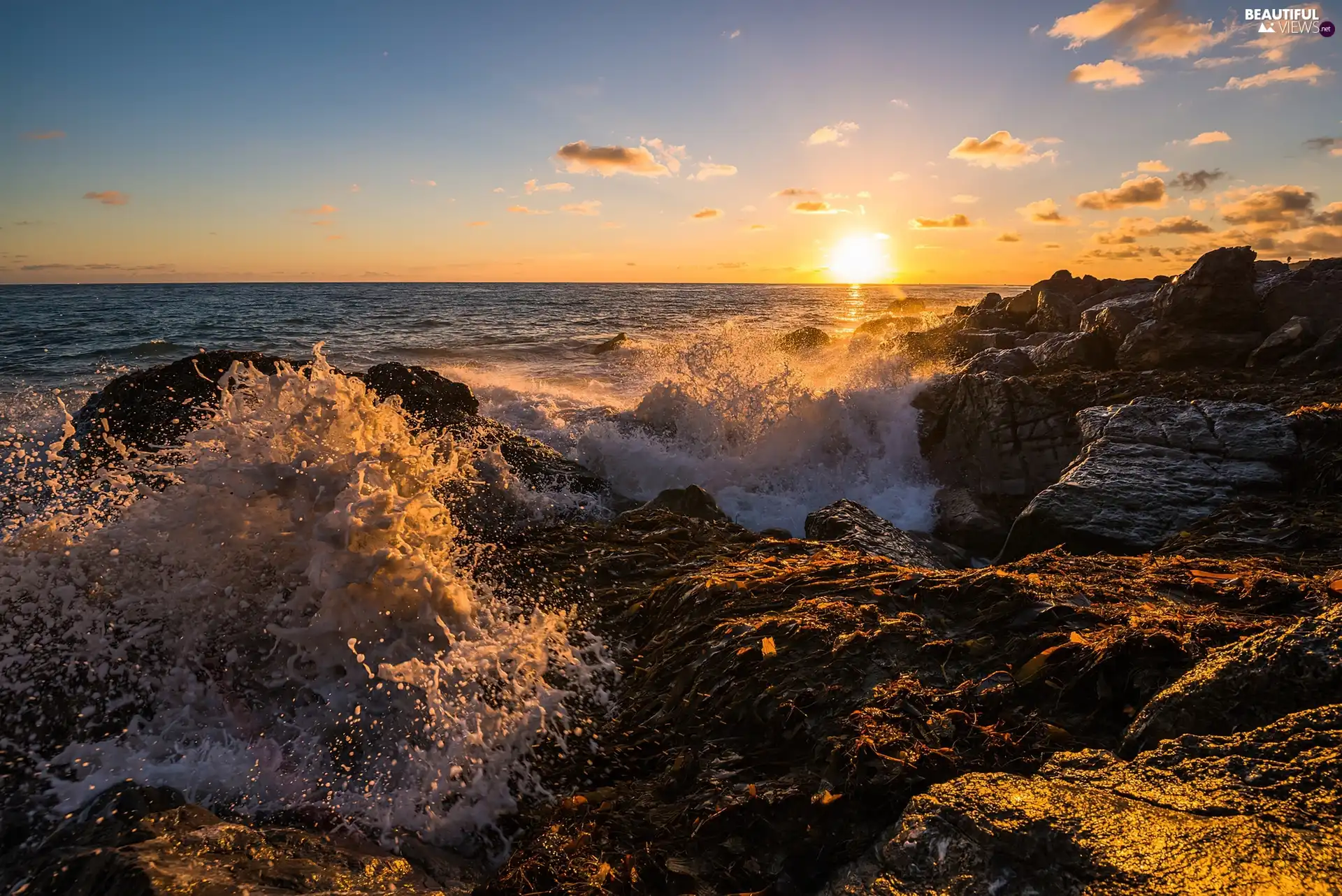 Great Sunsets, sea, rocks