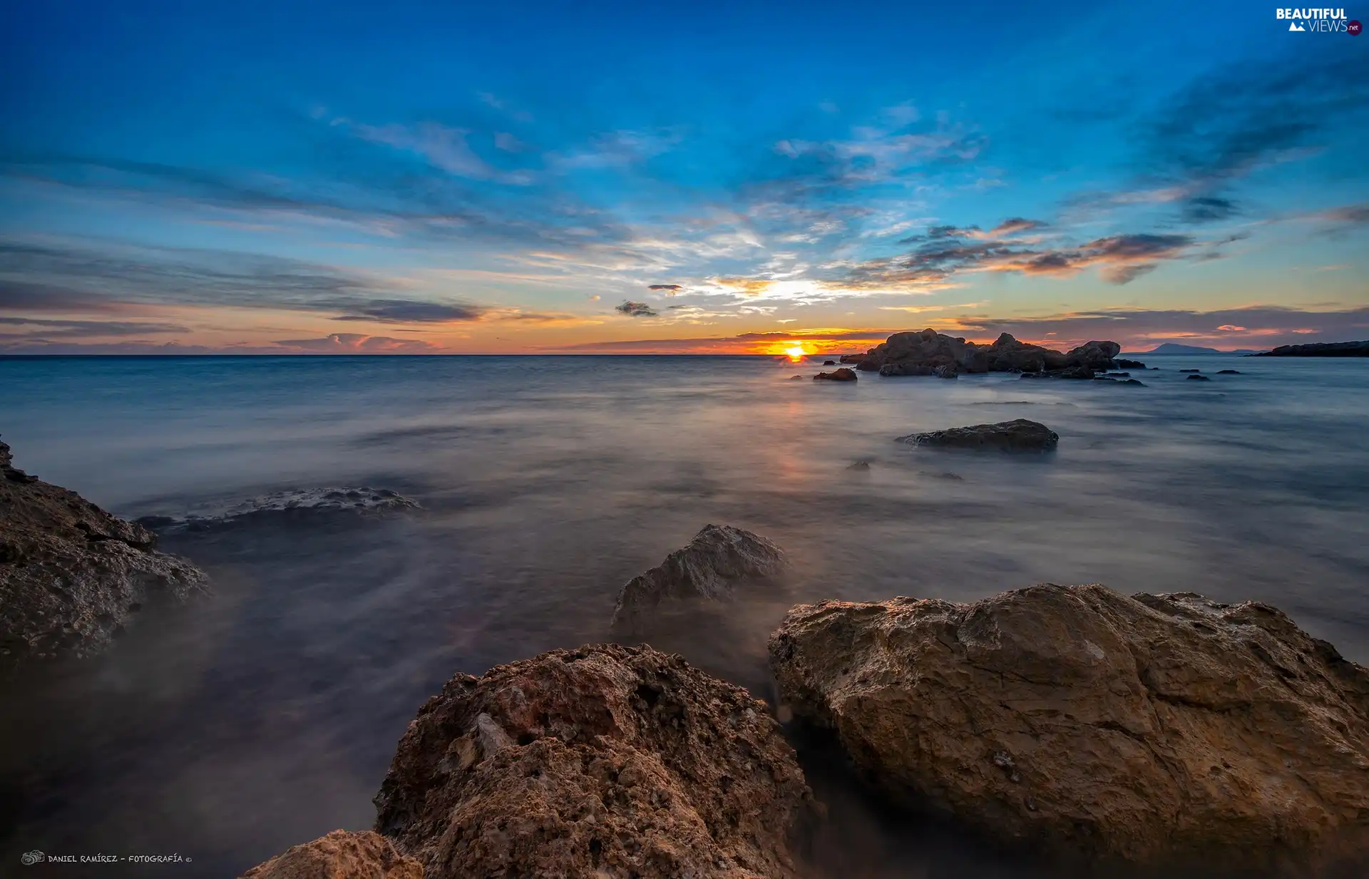 Valencia, Spain, Mediterranean, rocks, Great Sunsets
