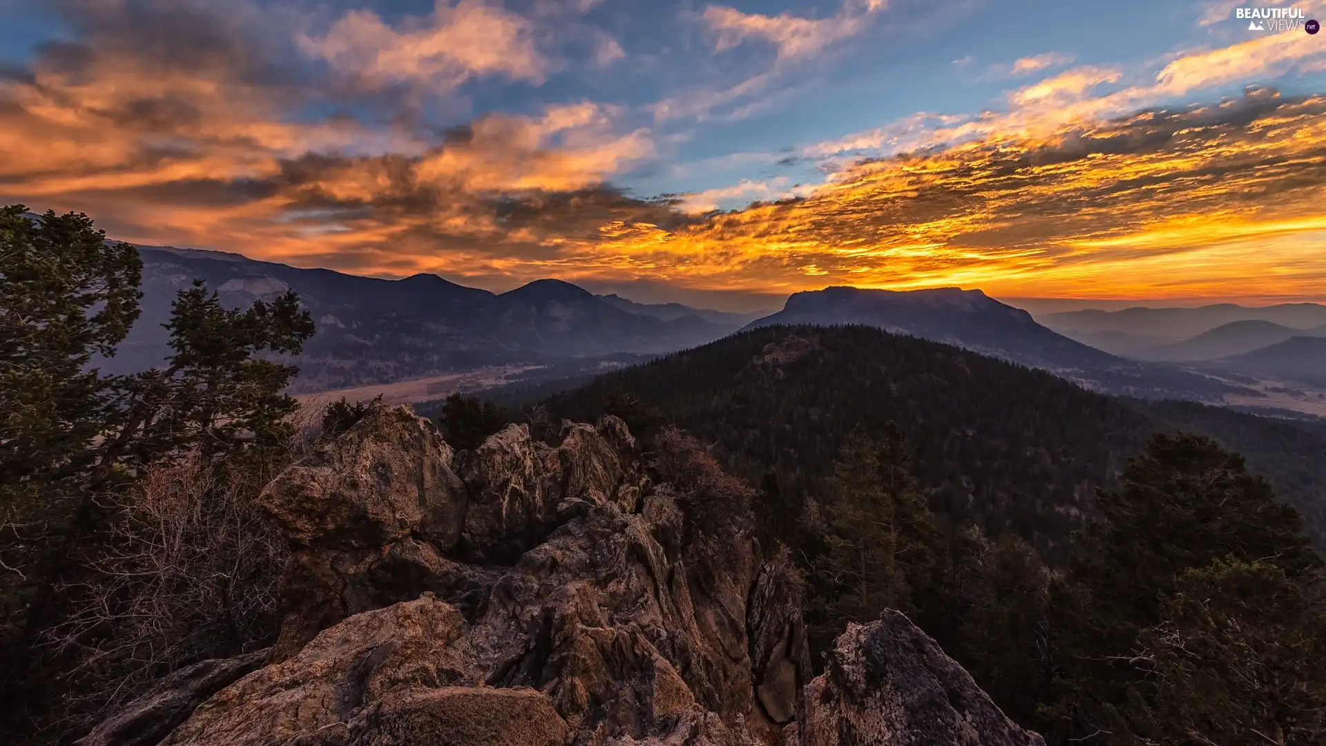 Colorado, The United States, rocky mountains, Rocky Mountain National Park, Sunrise