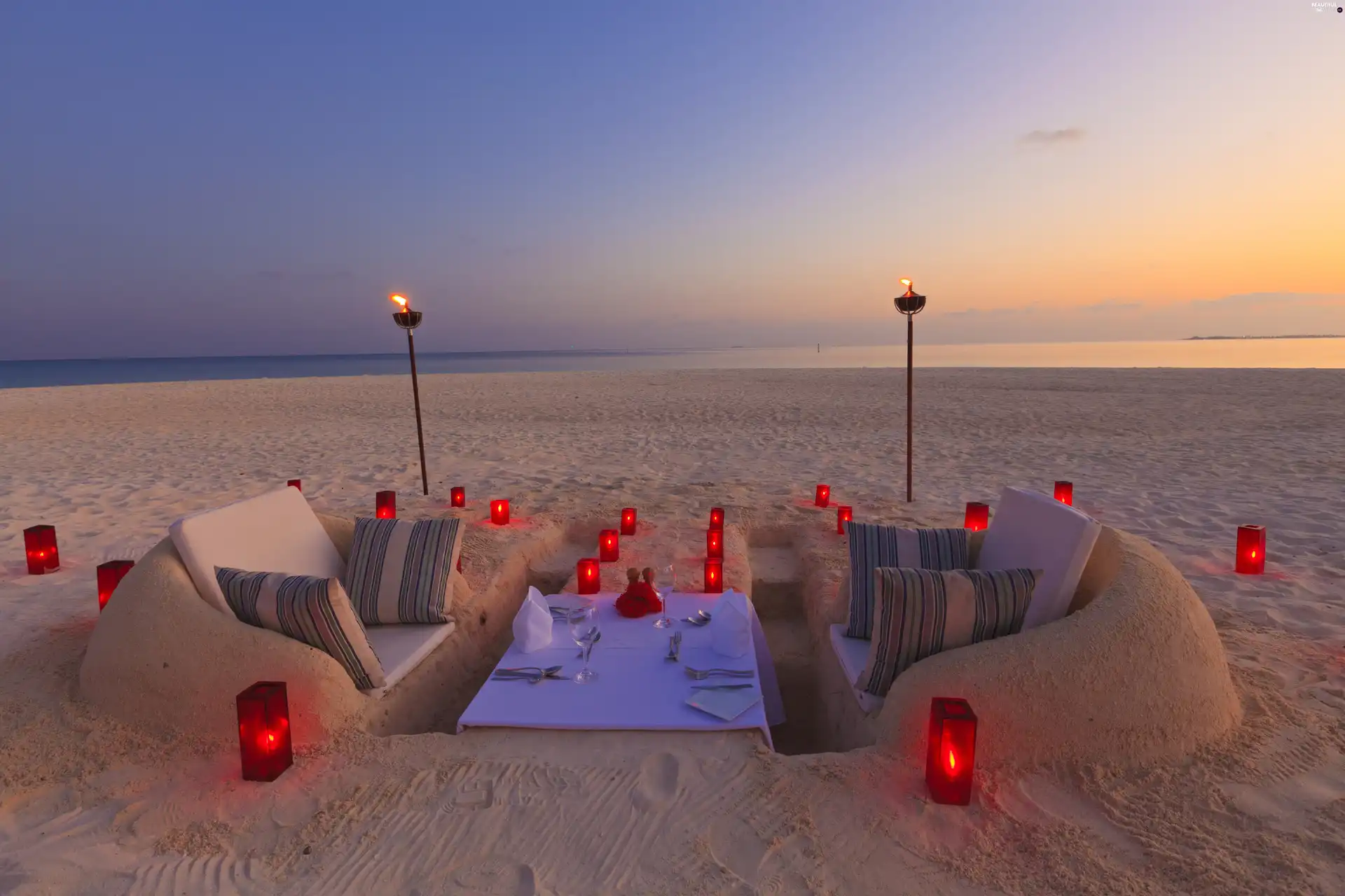 Sky, Romantic, room, Beaches