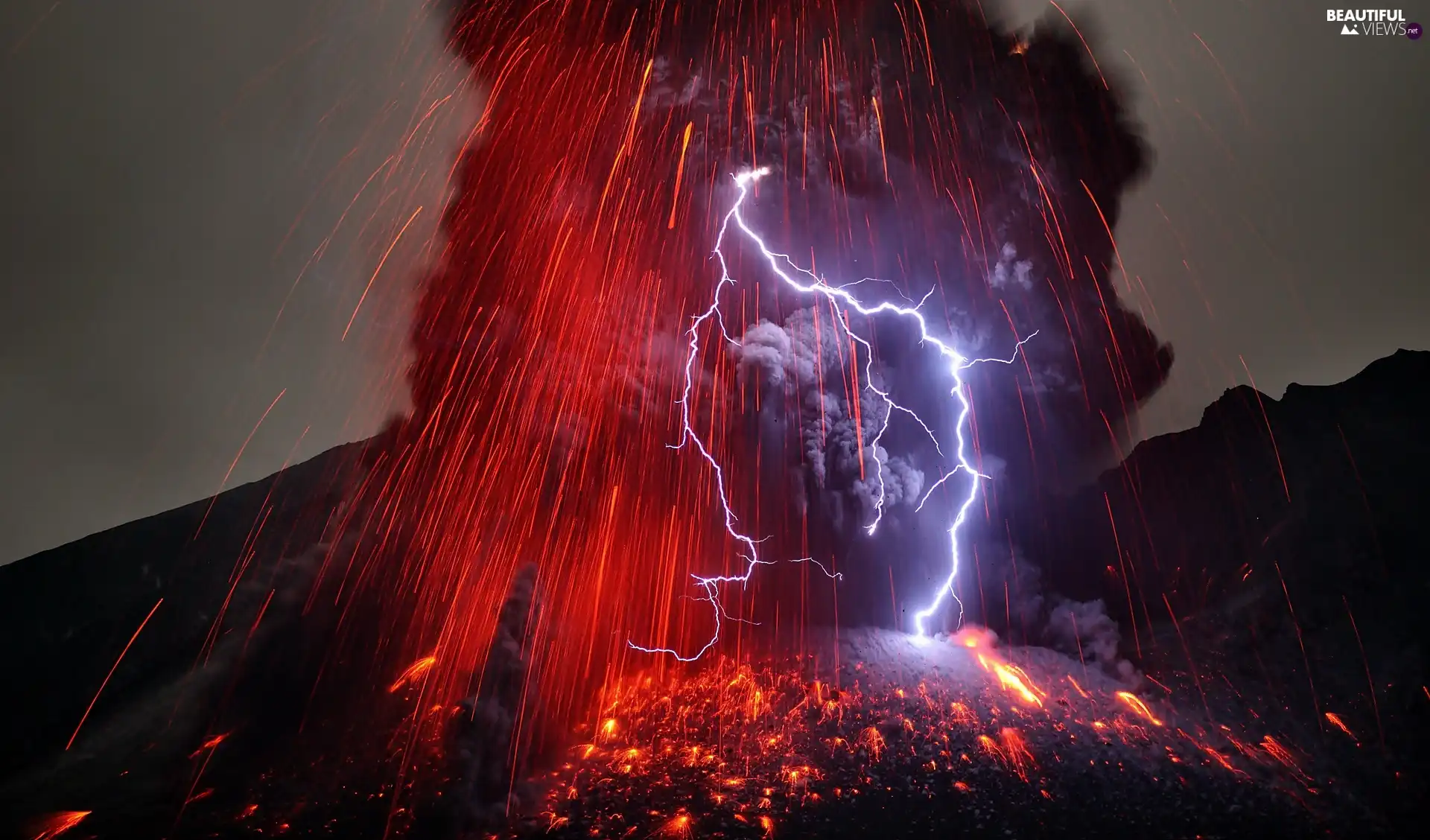 Sakurajima Volcano, Storm, Kyushu, eruption, Island