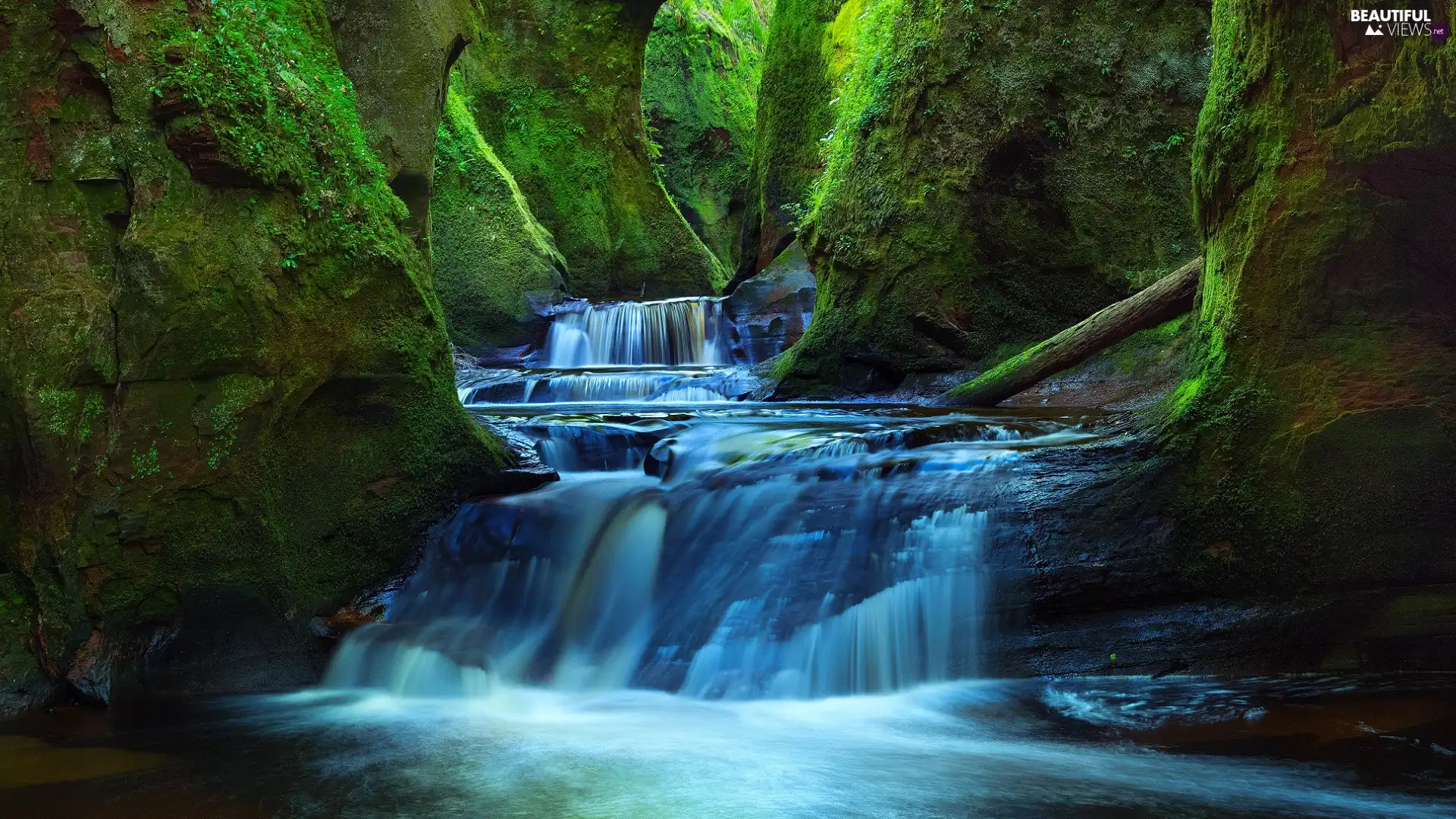 Carnock Burn River, Scotland, Finnich Glen