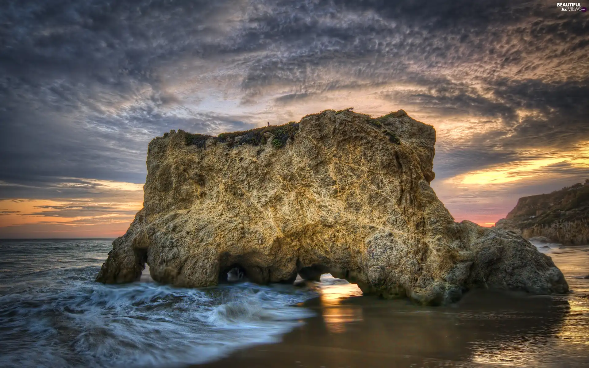 sea, Rocks, Beaches